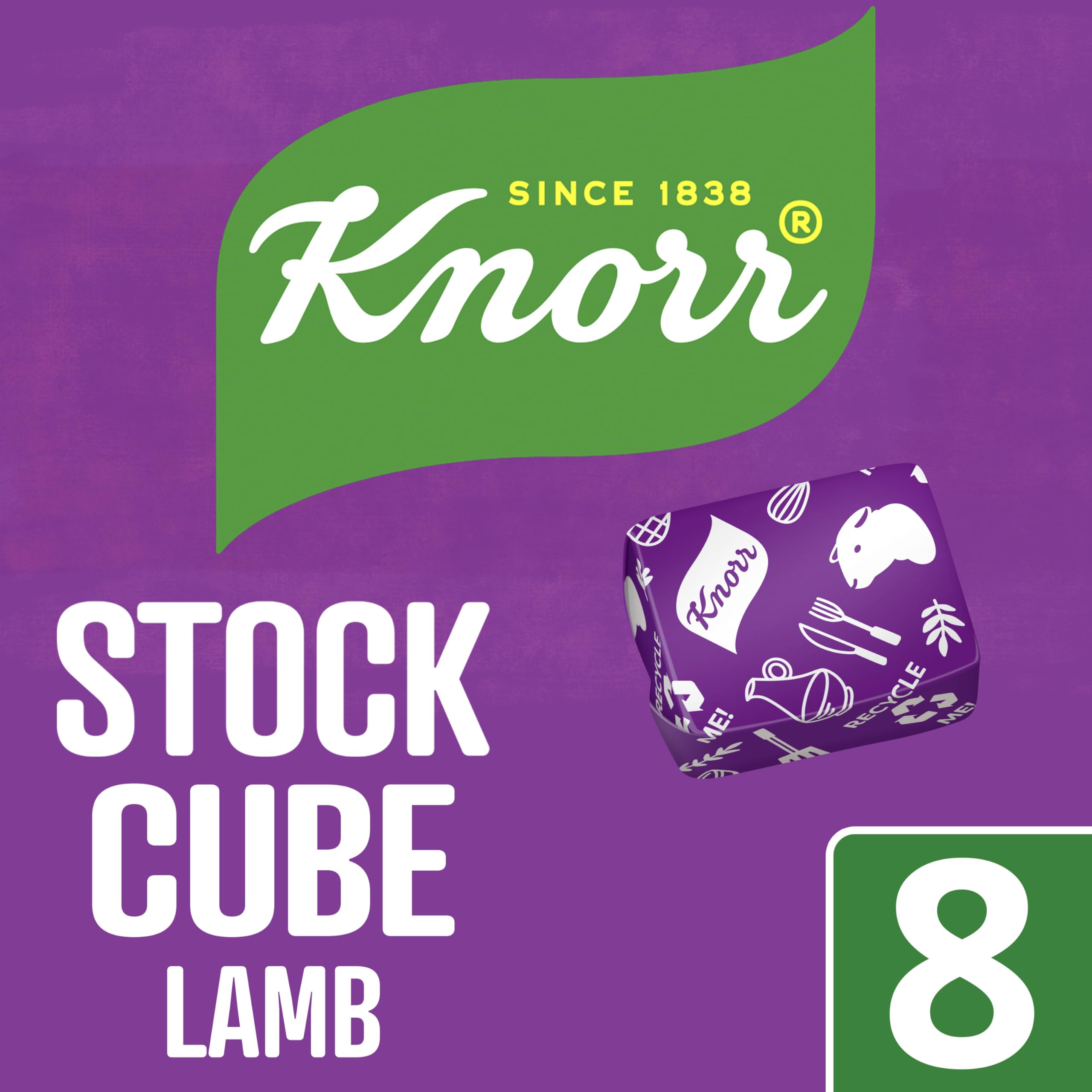Knorr Lamb Stock Cubes Gluten-Free - 8 x 10g