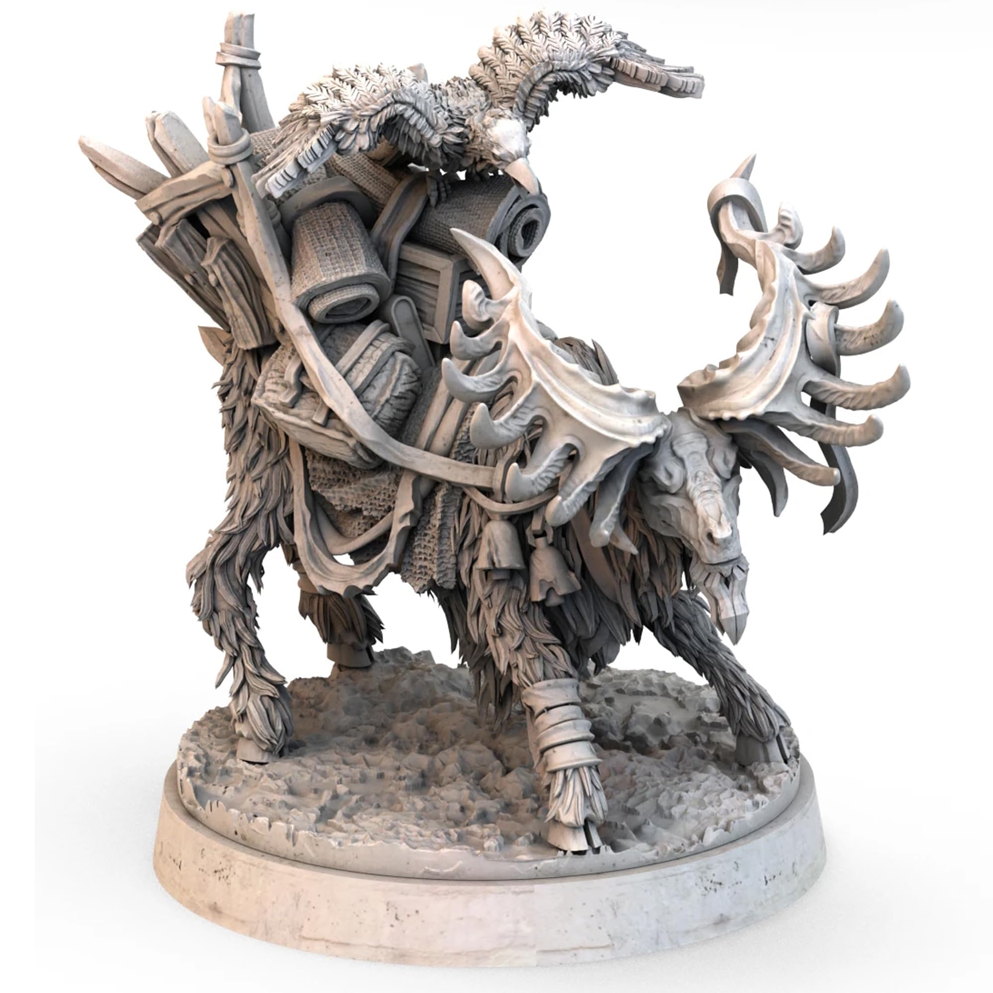 Awaken Realms Tainted Grail: Kings of Ruin Black Goat Miniature Upgrade | Companion Model | Multicolor Plastic