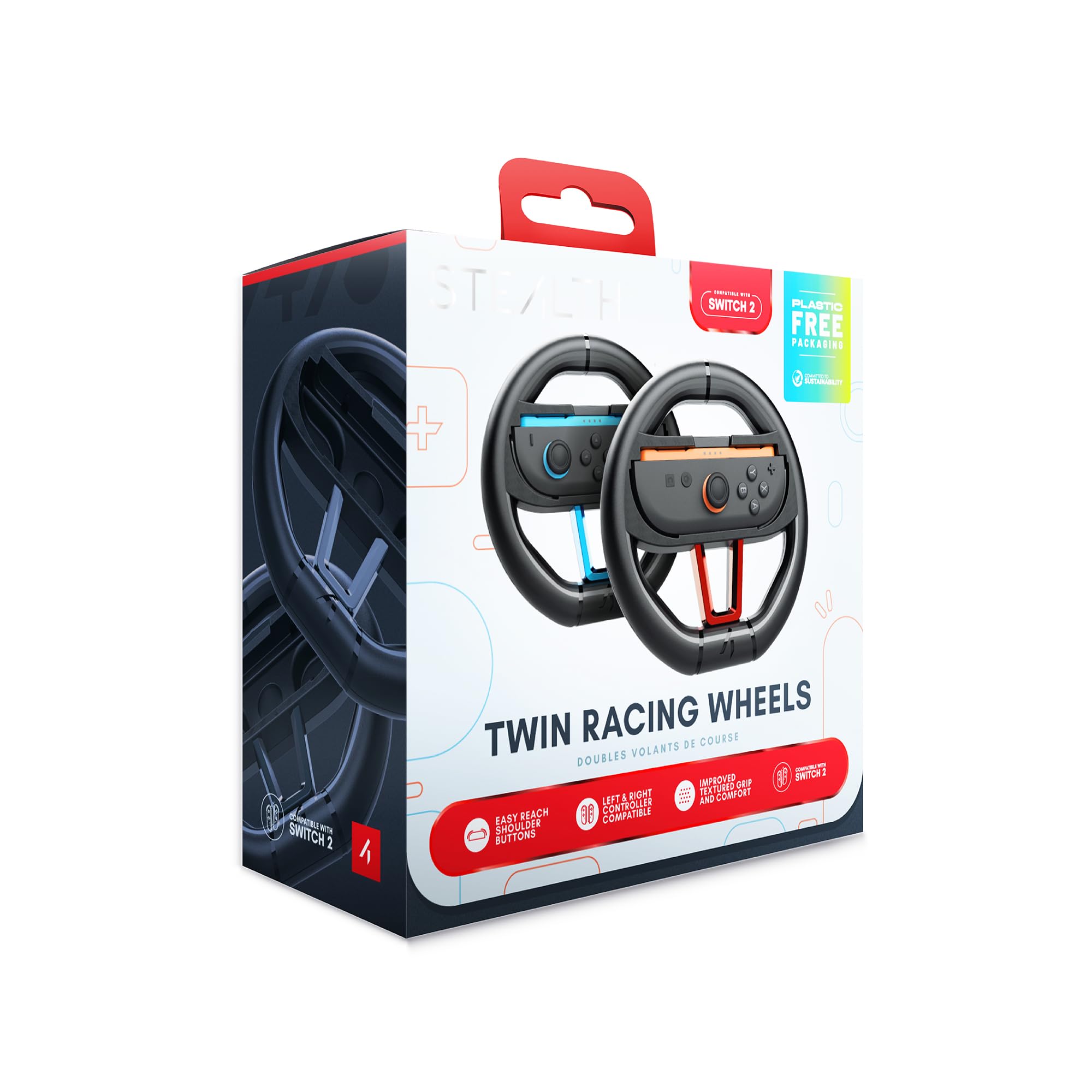 STEALTH Racing Wheel Twin Pack for Switch 2 Controllers 7