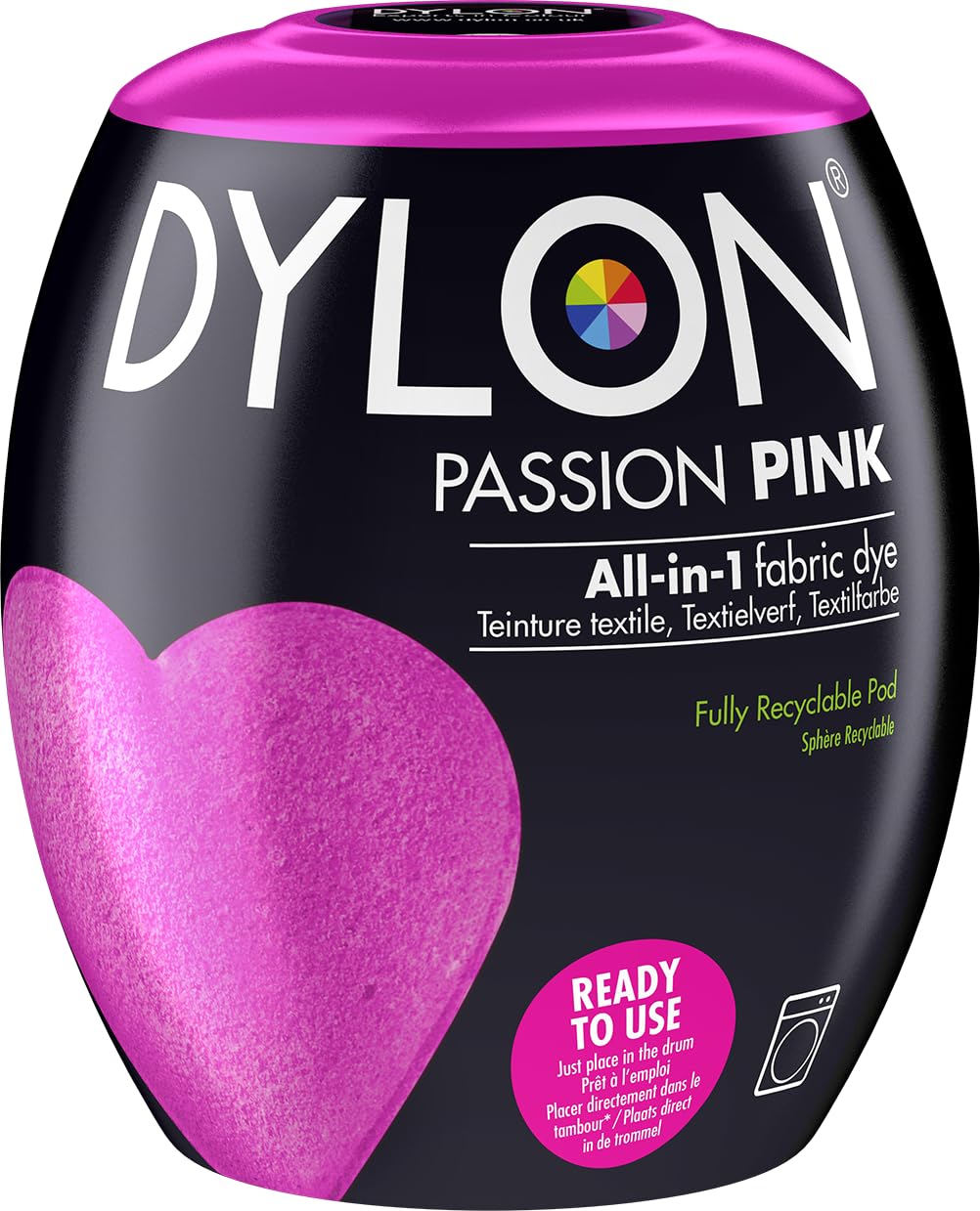 Dylon Washing Machine Fabric Dye Pod - Passion Pink | 350g 1