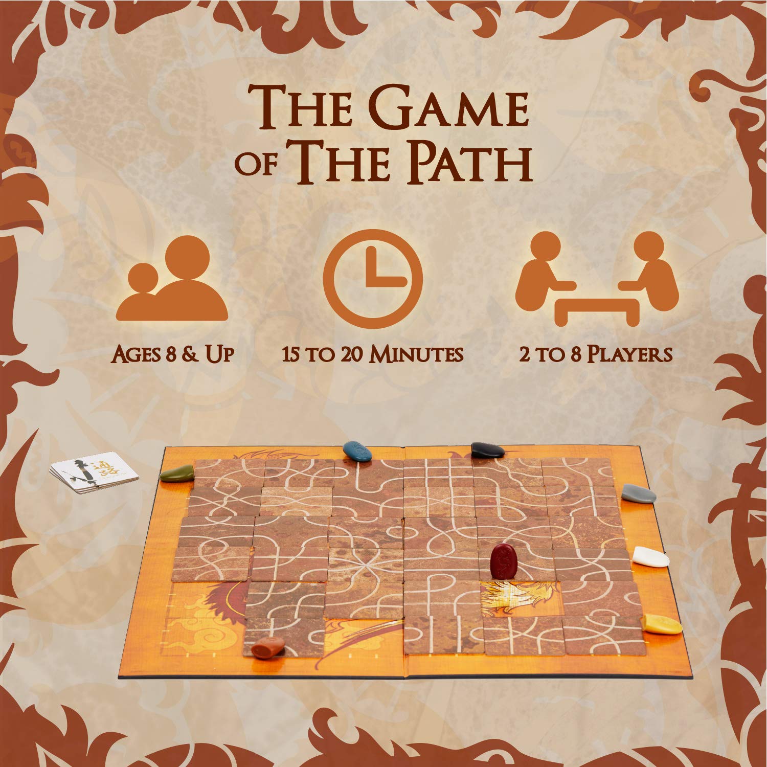 Calliope Tsuro: The Game of the Path Board Game | Ages 8+ | 2-8 Players | 15-20 Min Playtime