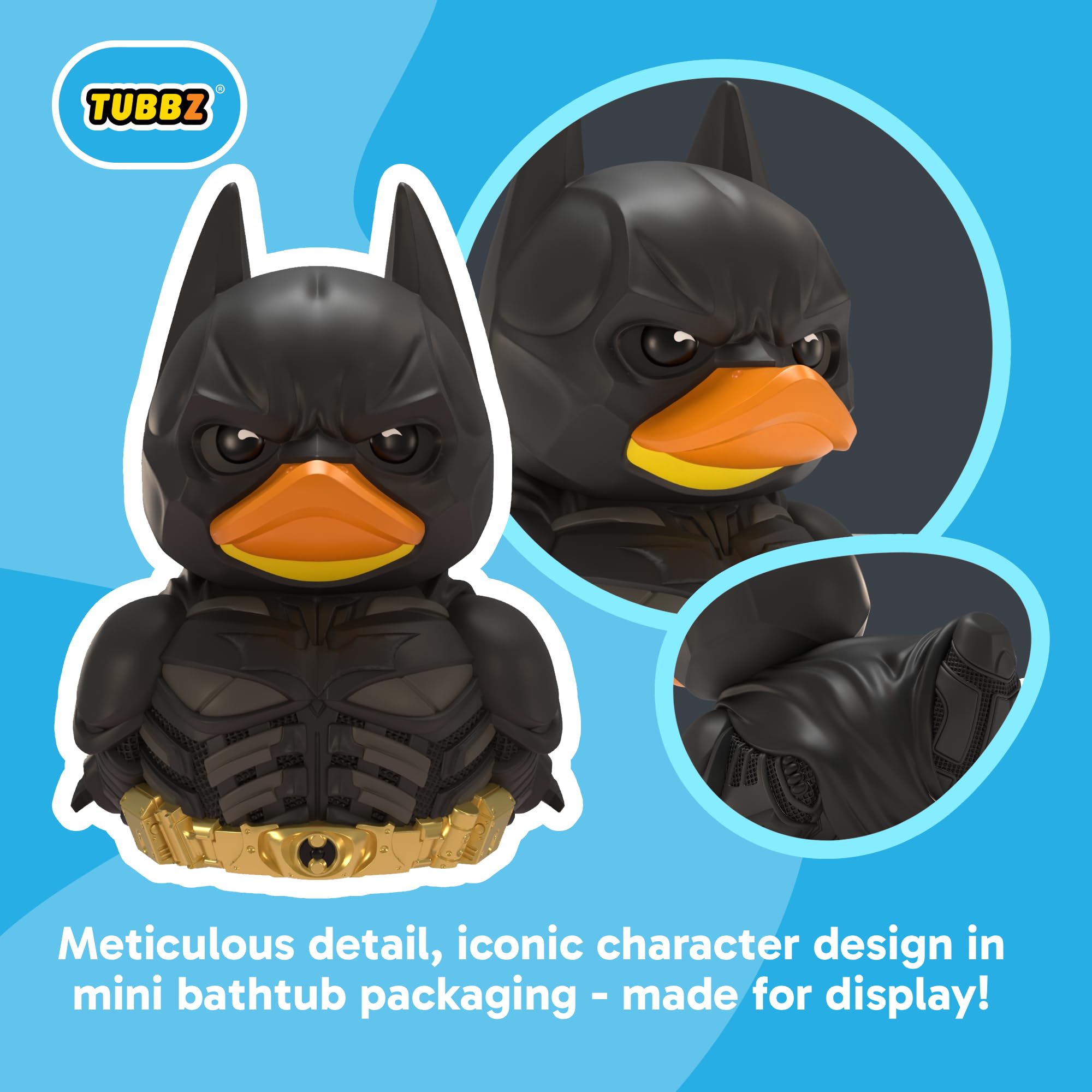 TUBBZ Batman the Dark Knight - Mini Cosplaying Rubber Duck Vinyl Figure | Approx 5cm