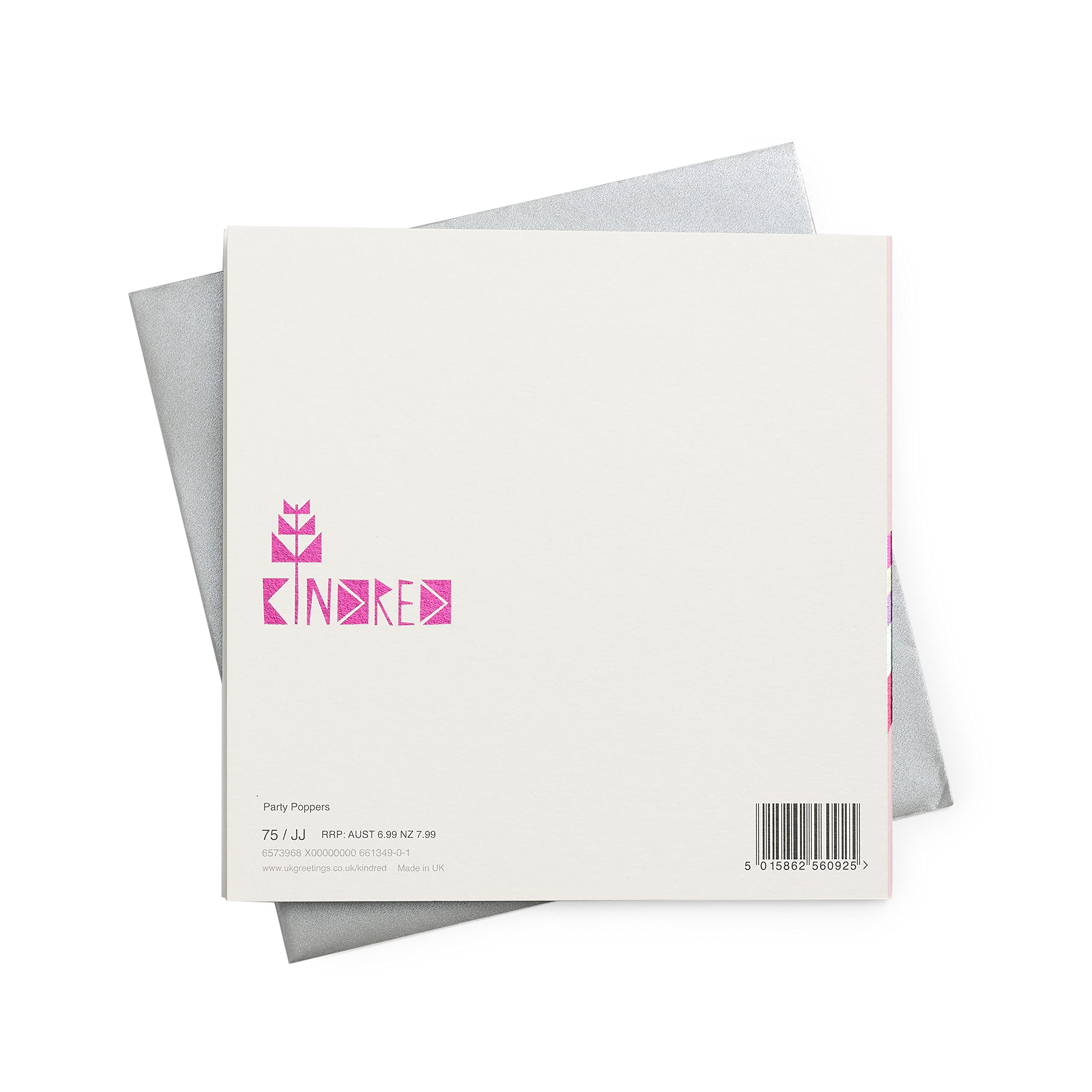 Kindred Birthday Card - Metallic Lettering | 159x159mm | FSC Certified 3