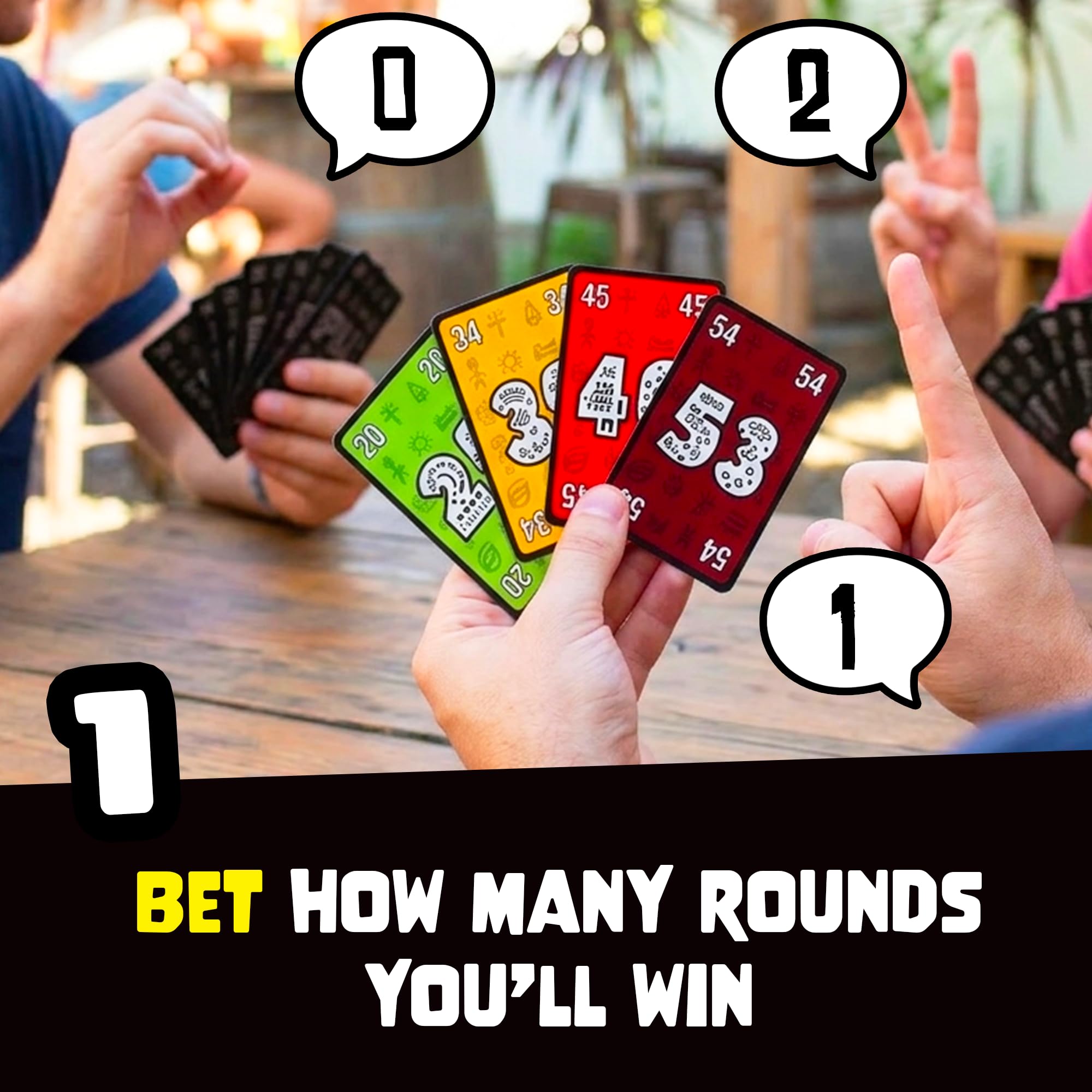 ATM Gaming Pili Pili Card Game - Betting & Trick-Taking | 2-8 Players | Ages 8+ | 20 Min Playtime 4