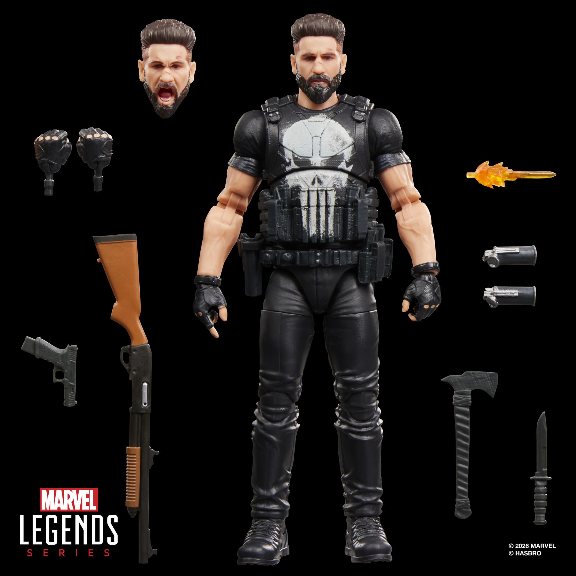 Marvel Legends Series Punisher Action Figure | 15-cm Scale | 10 Accessories 8