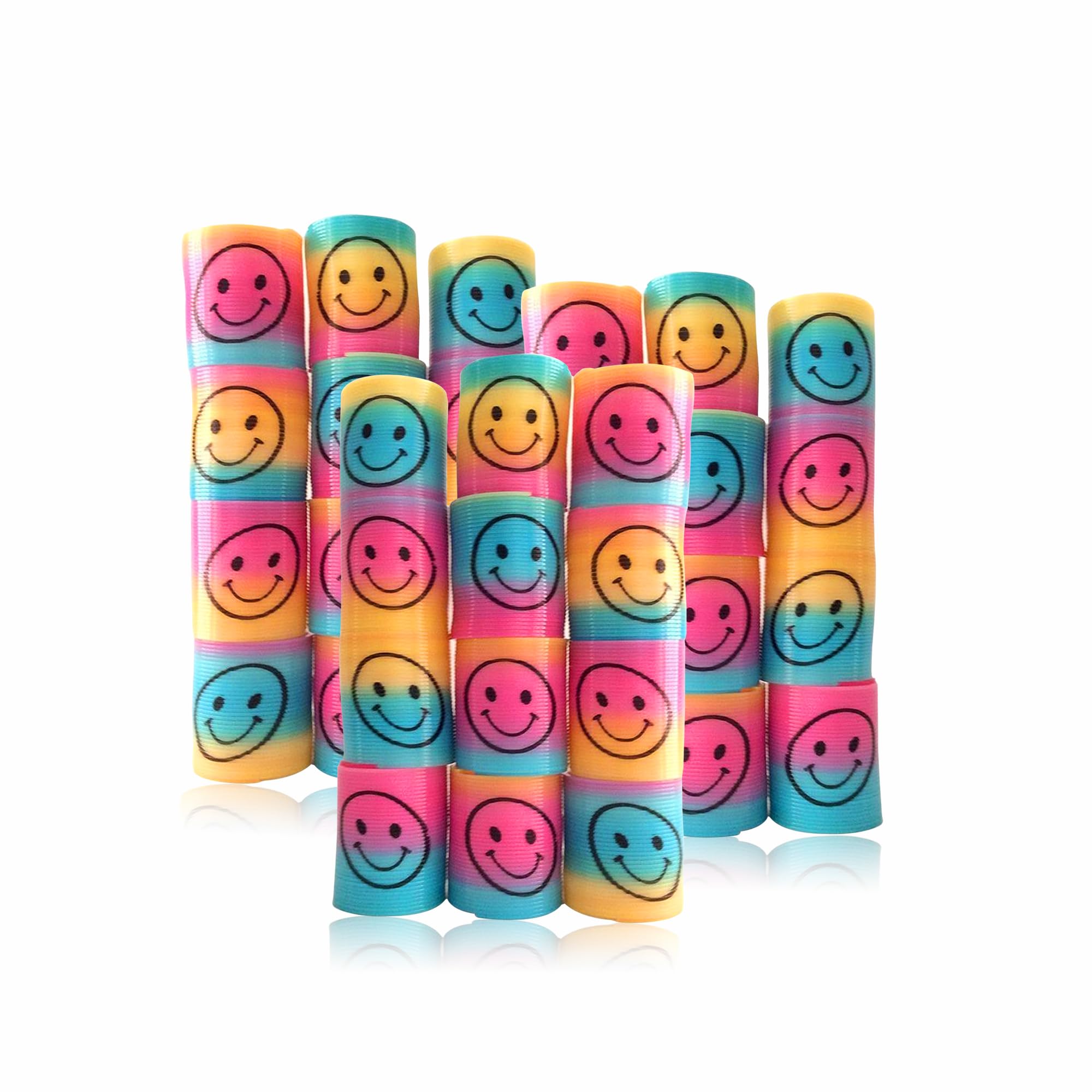 G4GADGET 36 PCS Mini Rainbow Springs - Vibrant Stretch & Spin Toy for Kids 1