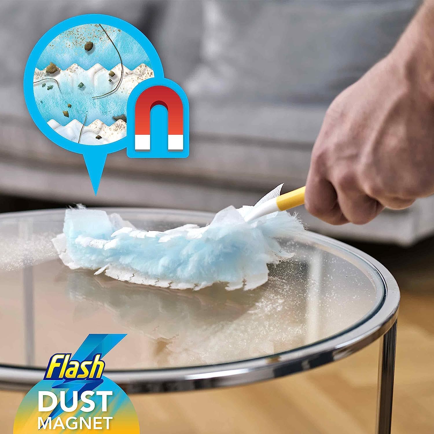 Flash - Duster Dust Magnet Refills 25 Pack for Effective Dust, Hair & Allergen Removal 3