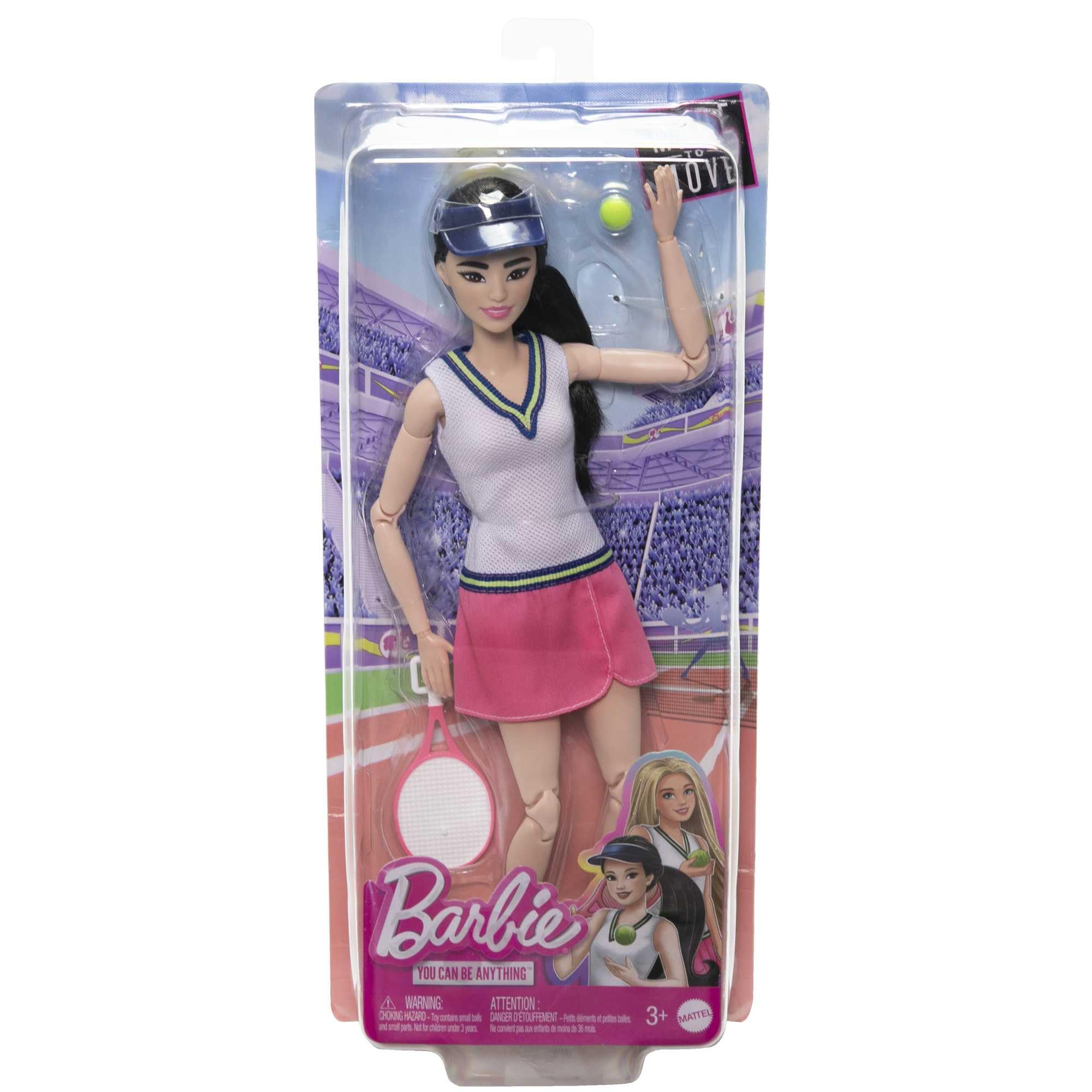 Barbie Career Tennis Player Doll with Racket & Ball - 22-Joint Articulated Playset for Kids 5