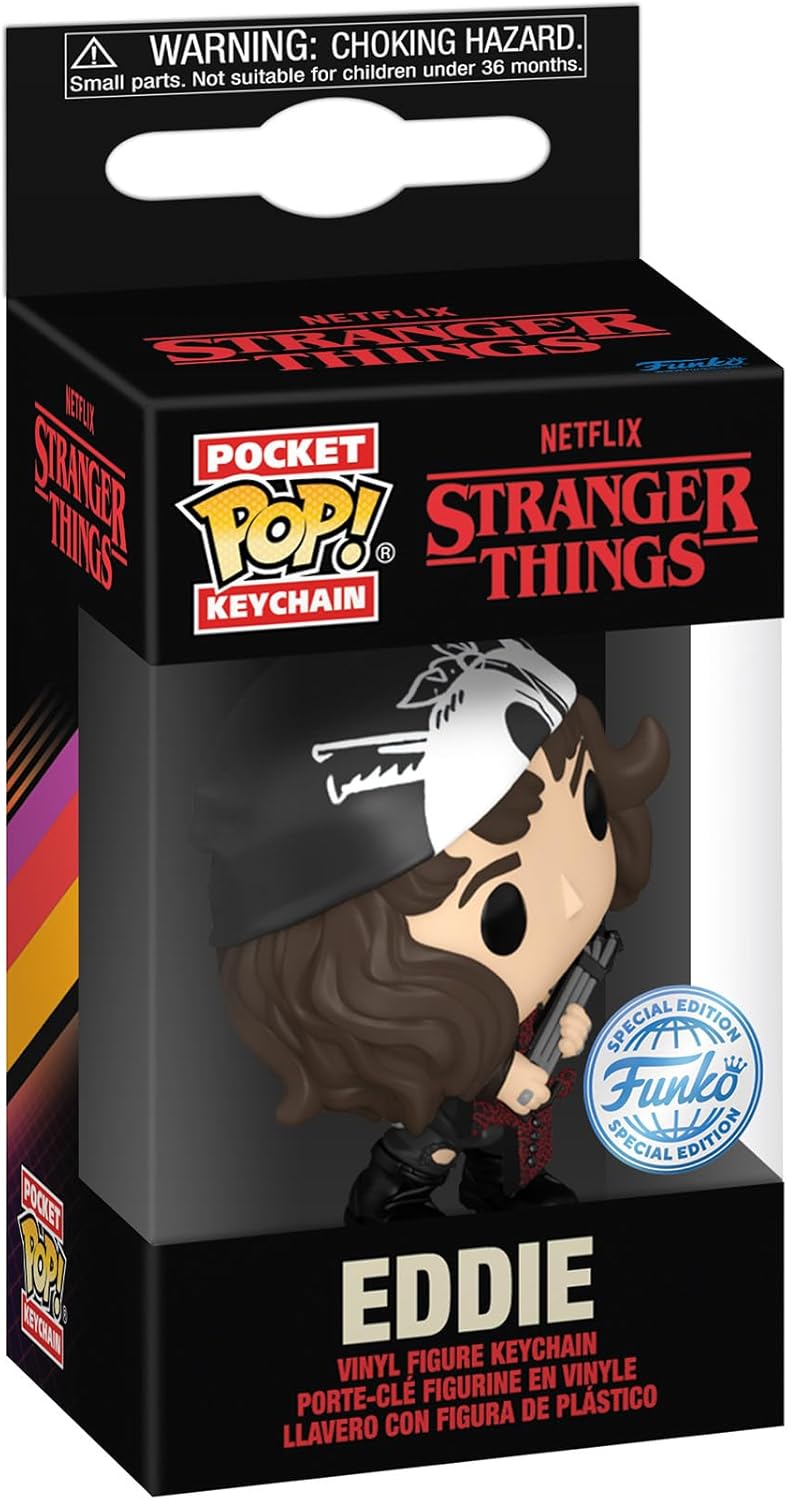 Funko Pop! Keychain Stranger Things - Eddie Munson Vinyl Mini Figure (Model Number)