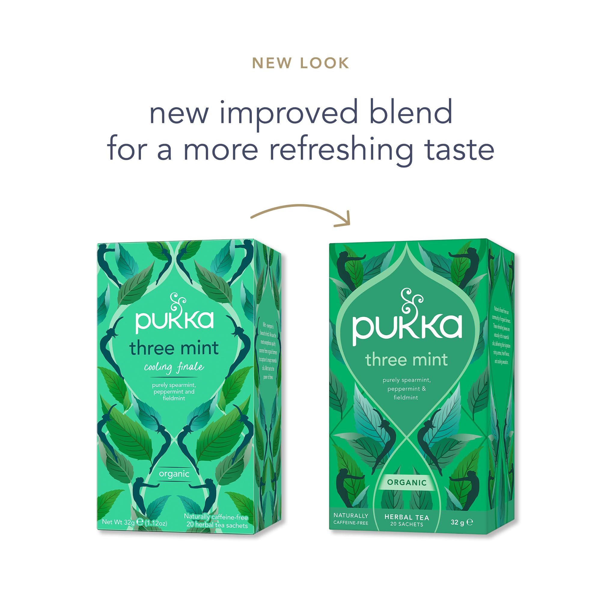 Pukka Herbs Three Mint Organic Herbal Tea Infusion | 80 Count (Pack of 4) | Caffeine-Free 2