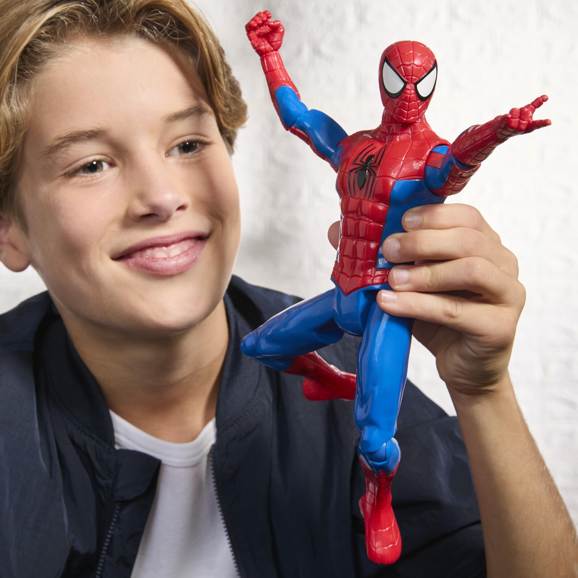 Marvel Press Spider-Man Titan Series Action Figure - 30-cm Scale | 11 Points of Articulation | Ages 4+ 7