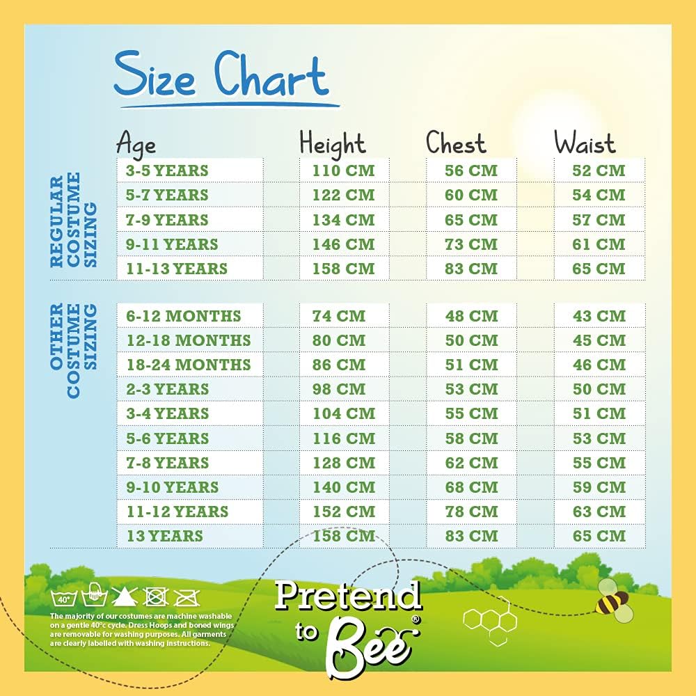 Pretend to Bee Lion Costume - Kids Unisex Zip-Up Fancy Dress for Ages 3-7 8