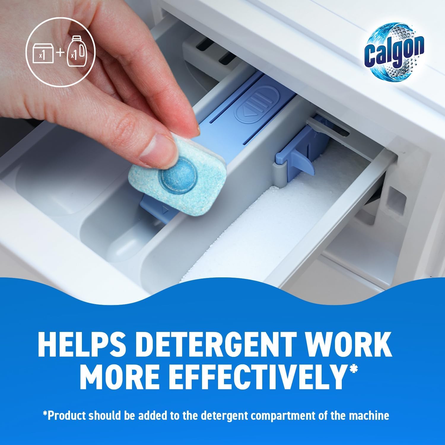 Calgon 4-in-1 Washing Machine Water Softener Tablets - 75 Tablets 10