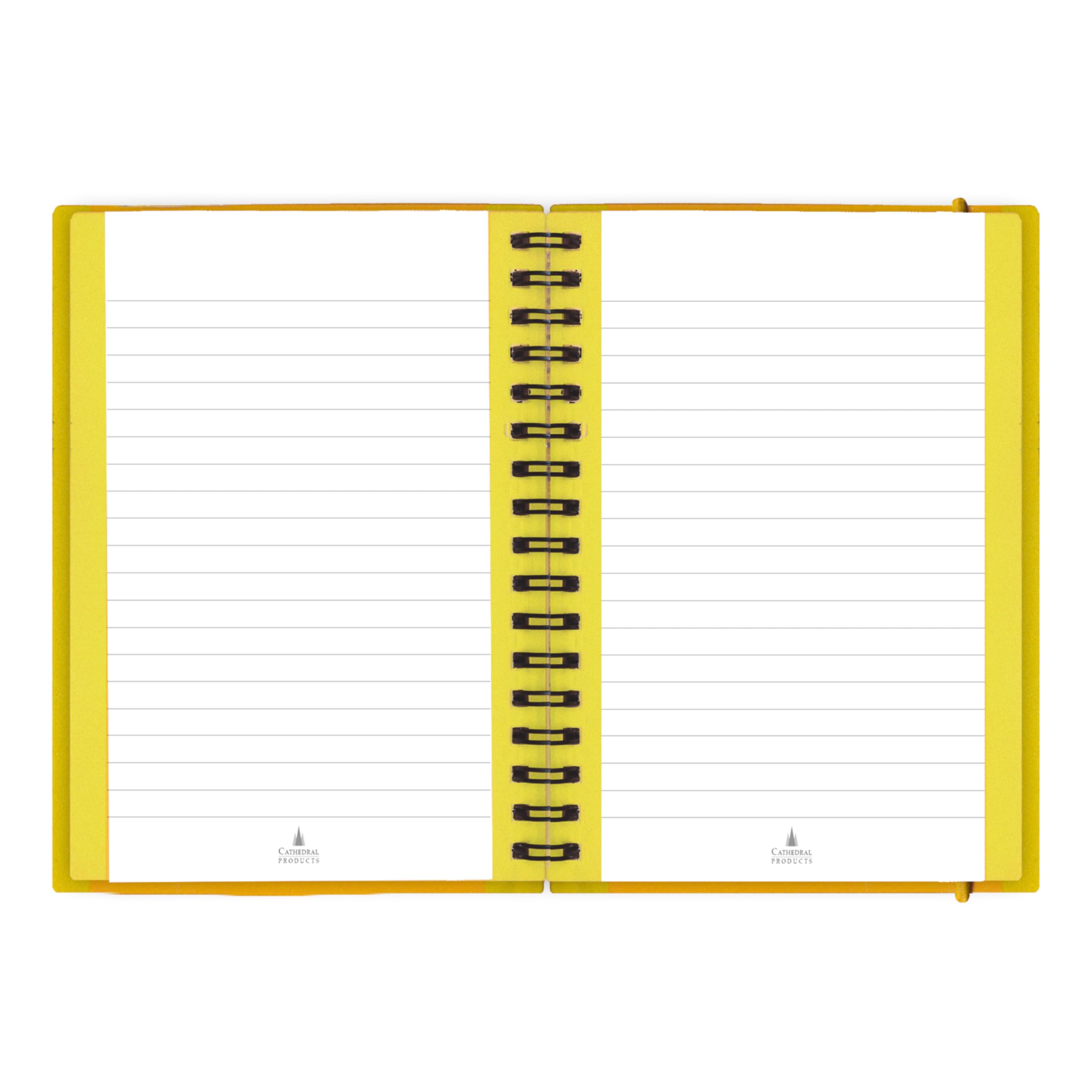 Cathedral Products Pack of 3 A6 Spiral Bound Notebooks - Neon Yellow | 80GSM Lined Paper | Perforated Pages 2