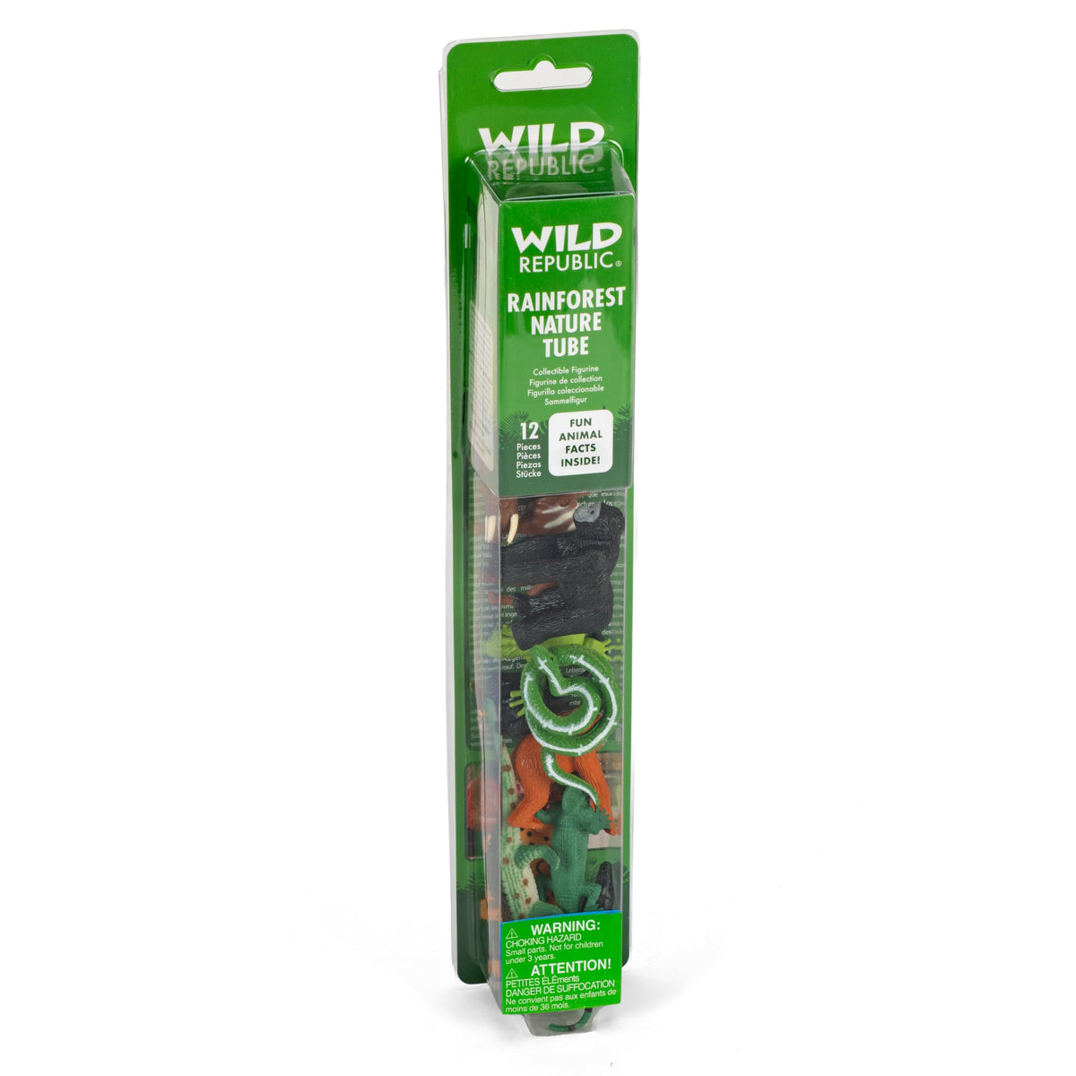 Wild Republic Rainforest Nature Tube Playset - 32 cm Animal Figures