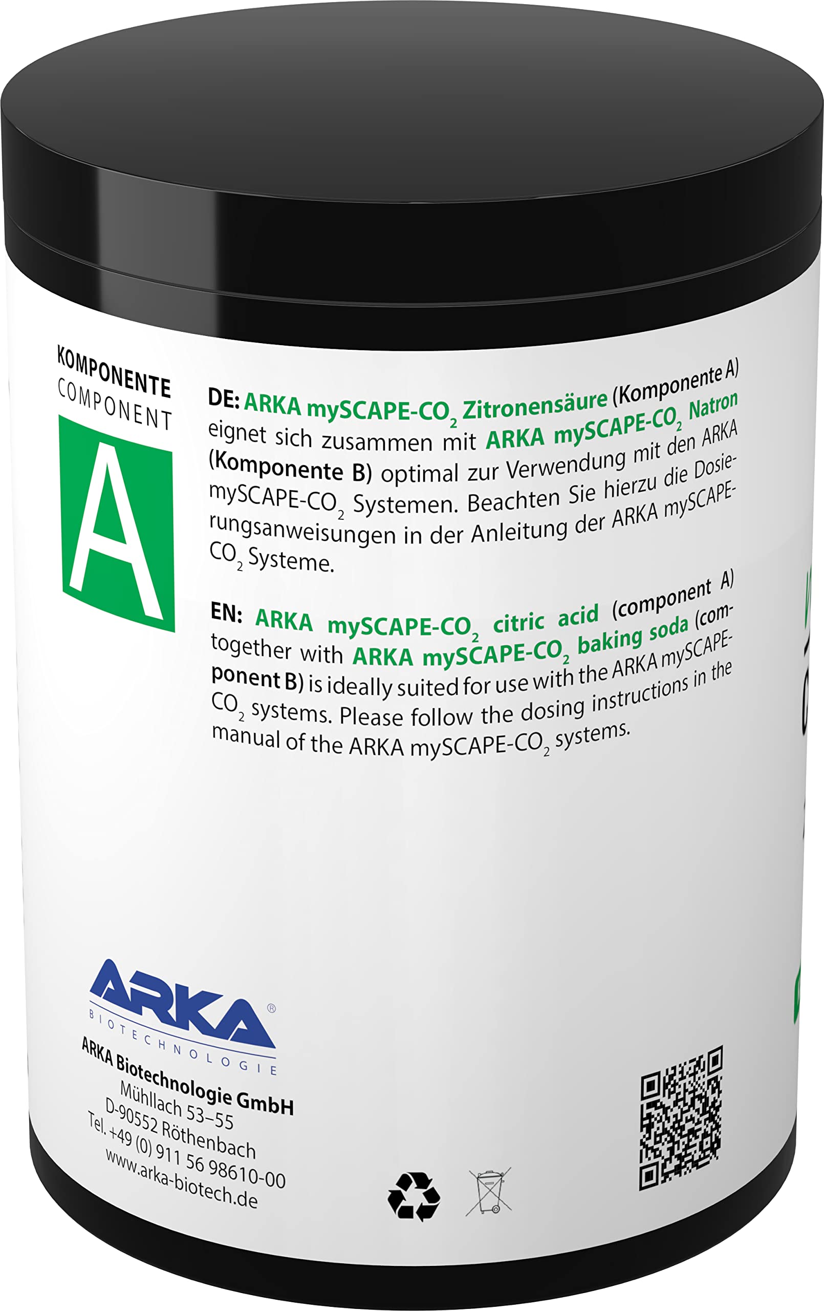 ARKA mySCAPE-CO2 Refiller - 1200g Refill Set (2x600g) for CO2 Systems 3
