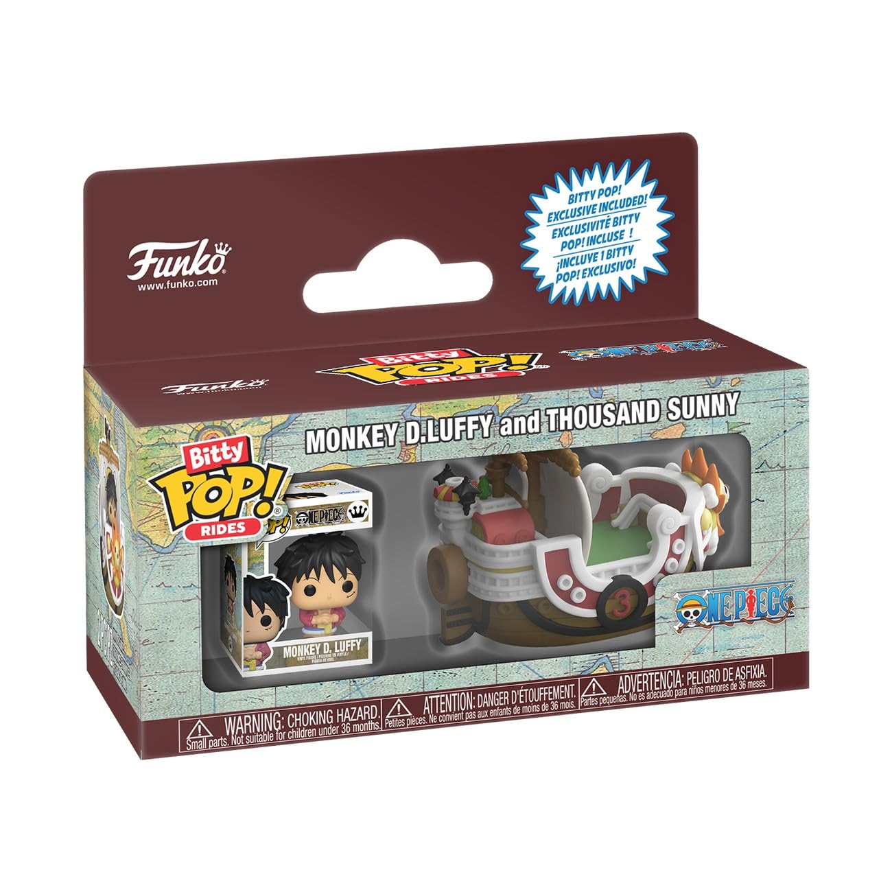 Funko Bitty POP! Ride: One Piece - Thousand Sunny with Luffy | Vinyl | Multicolor 1