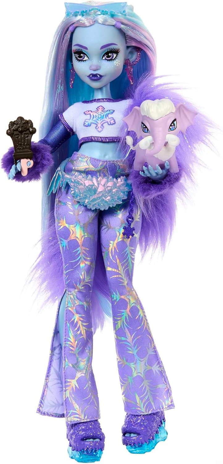 Monster High Abbey Bominable Yeti Fashion Doll with Pet Mammoth - Ages 4+ 1