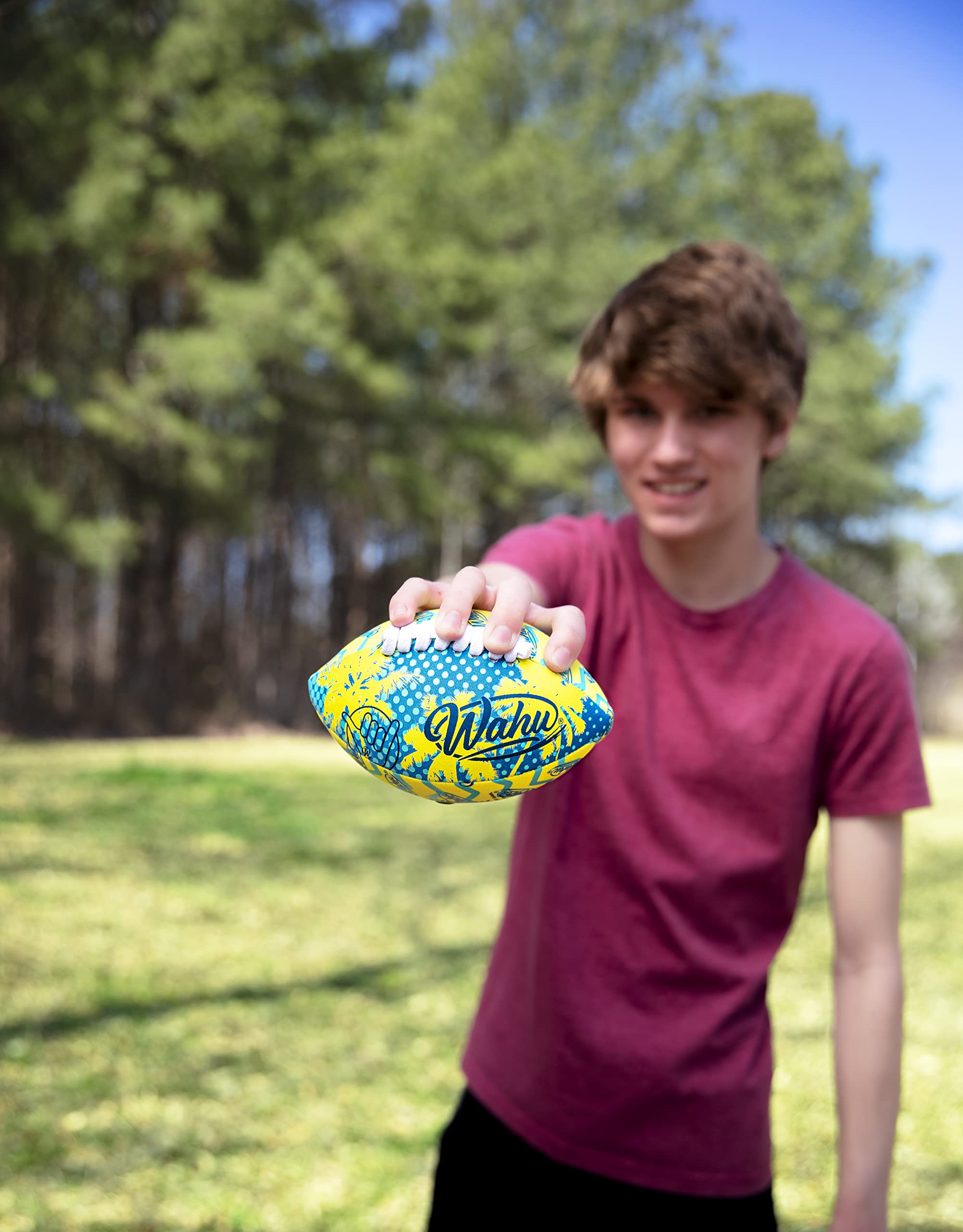 WAHU Mini American Football - 100% Waterproof Neoprene Exterior | 6.5' Length 5