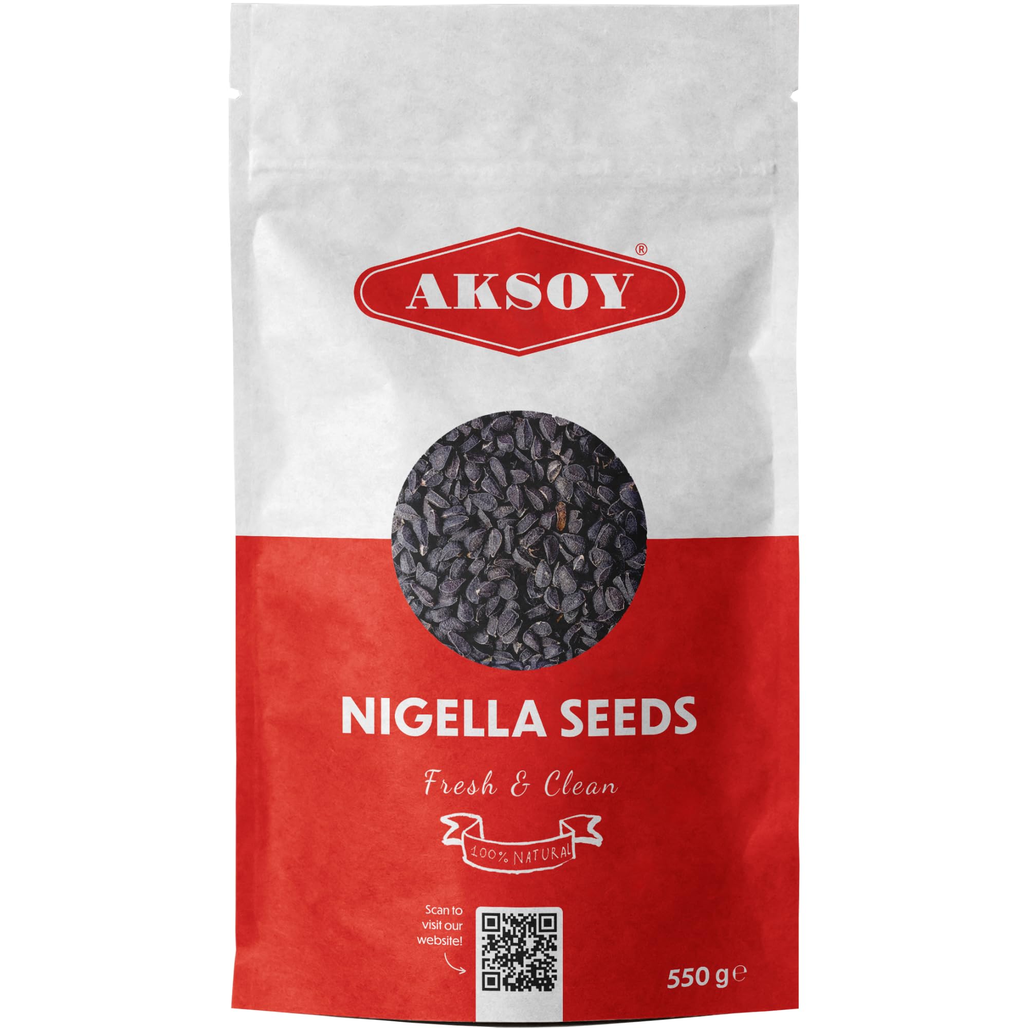 AKSOY Black Cumin Seeds (Nigella Sativa) - Premium Quality, Natural Spice | 550g 1