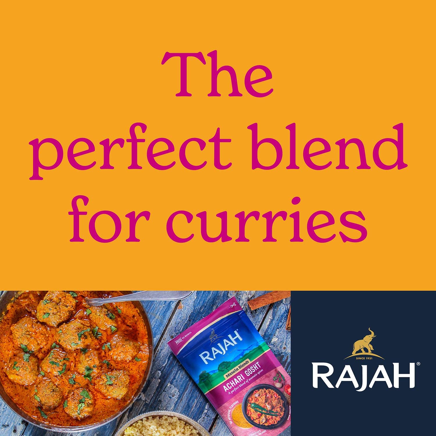 Rajah - Extra Hot Chilli Powder 1KG | Ground Chilli Powder | Spices & Seasonings