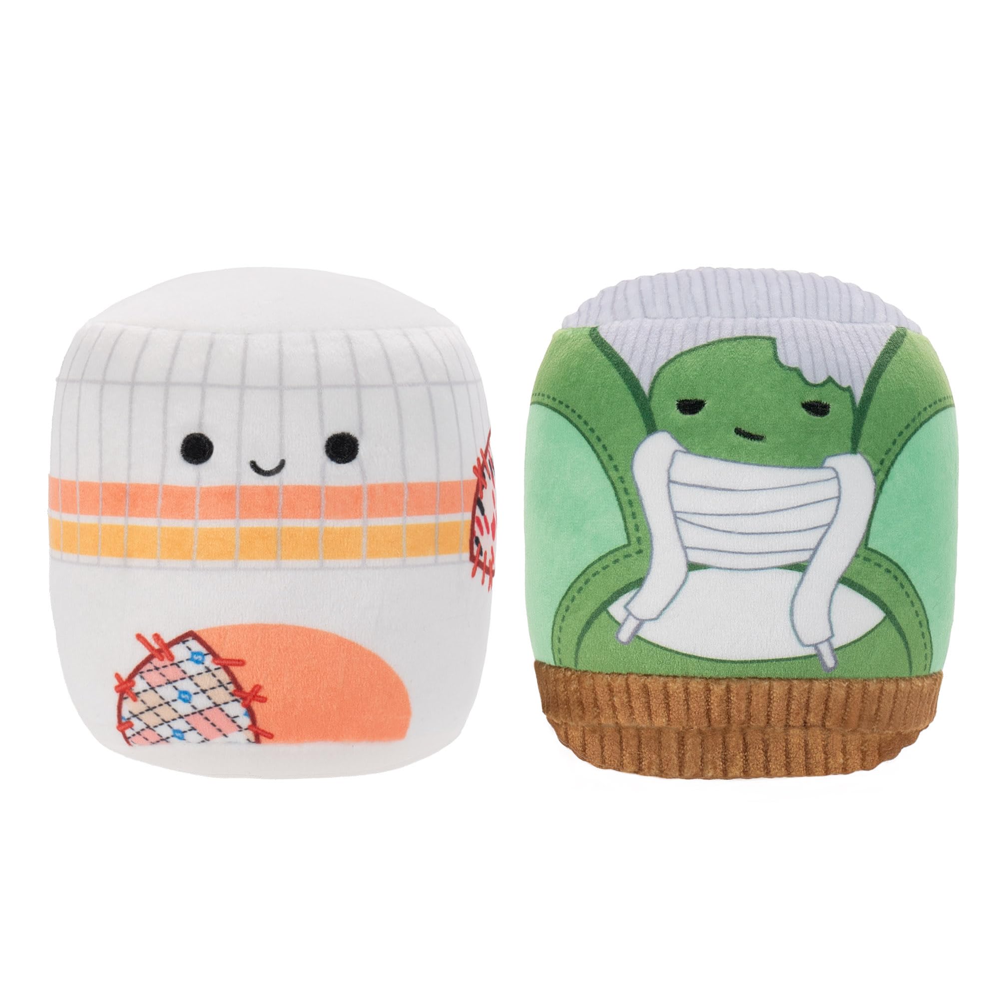 Squishmallows Chewmees Brando Shoe & Linus Sock Pet Toys - Squeaky Plush, 2-Piece Set 2