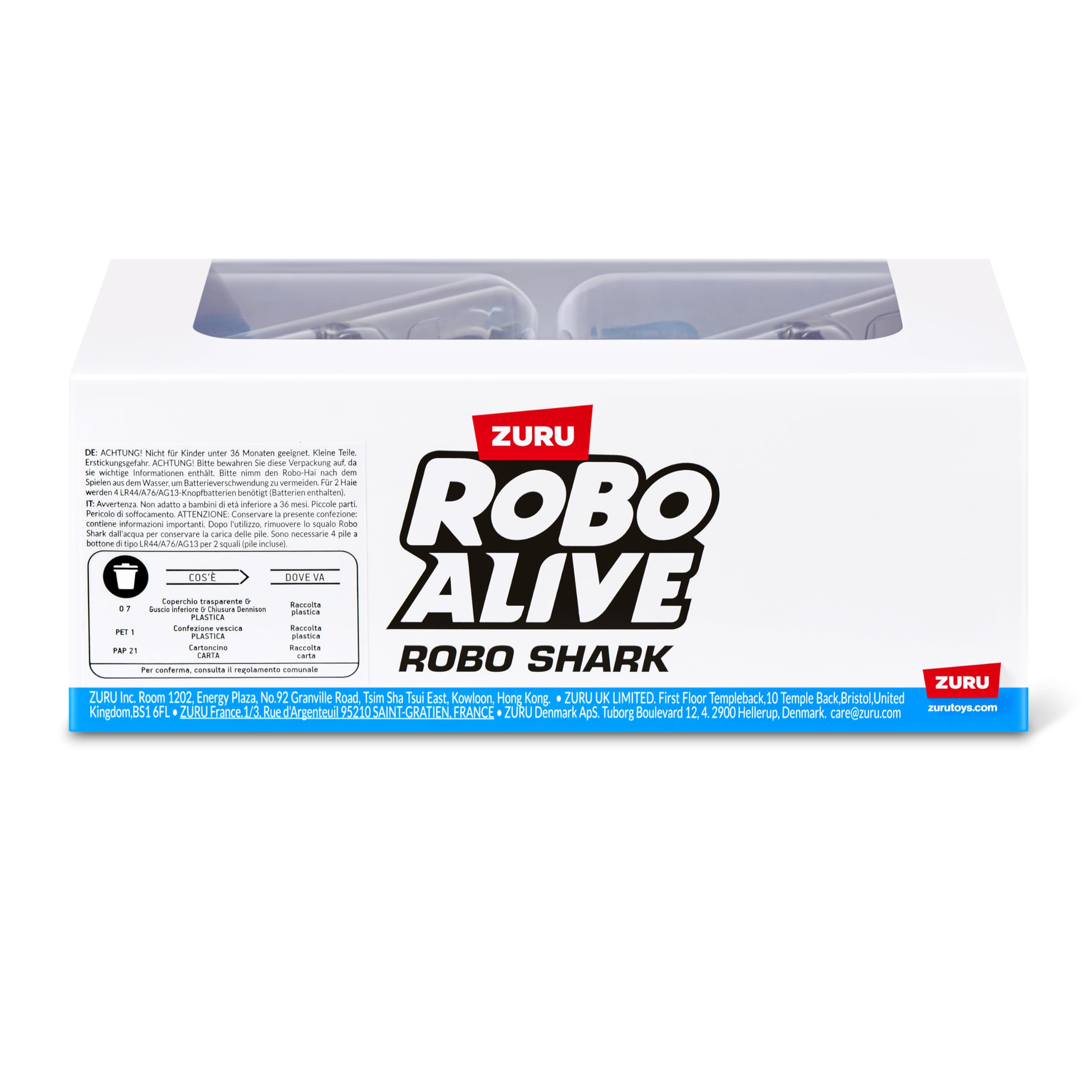 Robo Alive Robo Shark Water Activated Swimming Toy | 2 Pack | White | Ages 3+ 9