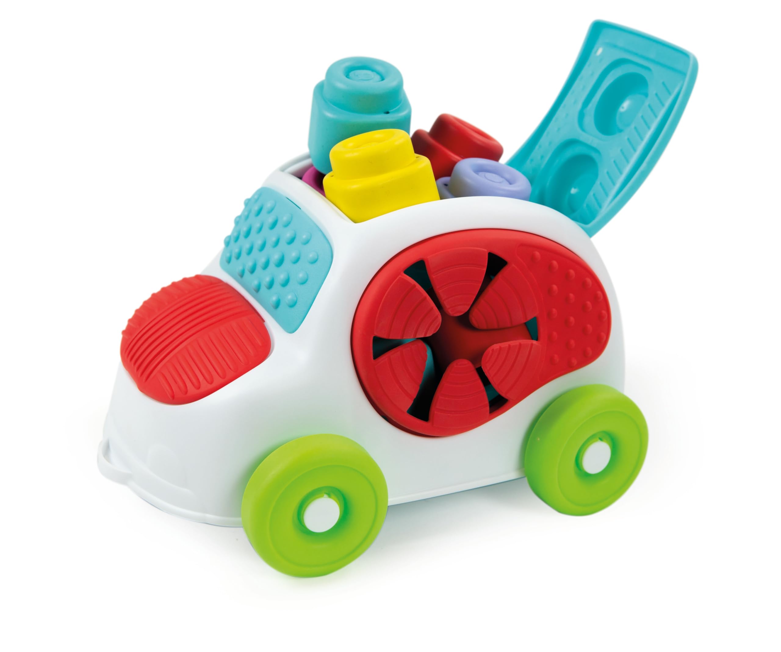 Clementoni Soft Clemmy Sensory Car - Stacking Blocks & Sensory Exploration | 6+ Months