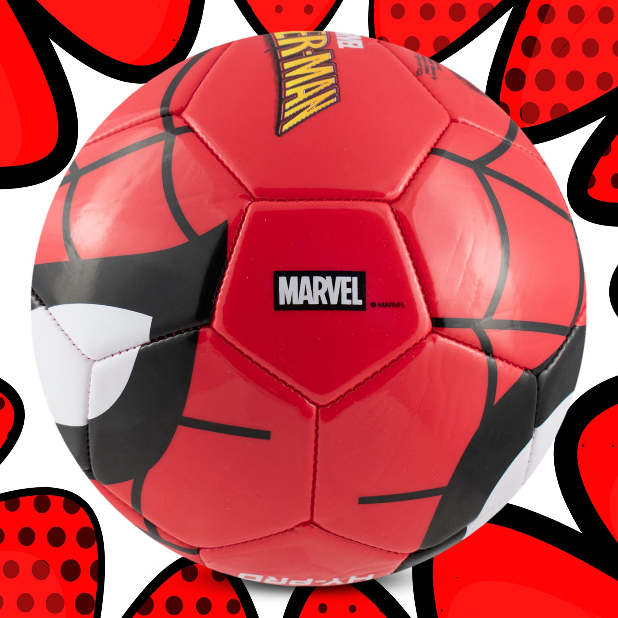 Hy-Pro Spiderman Size 5 Football - Marvel Design | Outdoor Play & Practice | PVC 3
