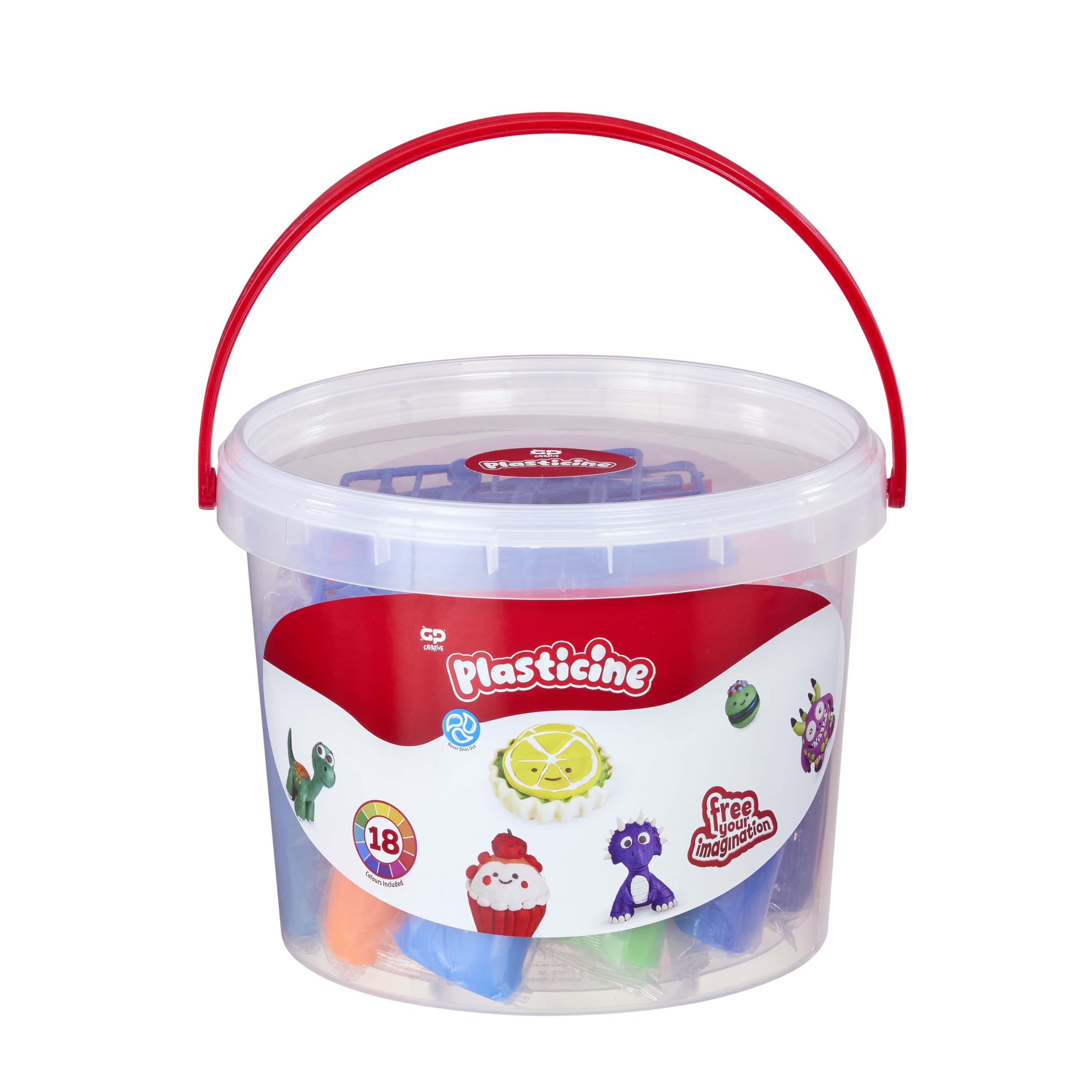 Plasticine The Original Modelling Clay - Big Bucket Set with 18 Sticks | Ages 5+
