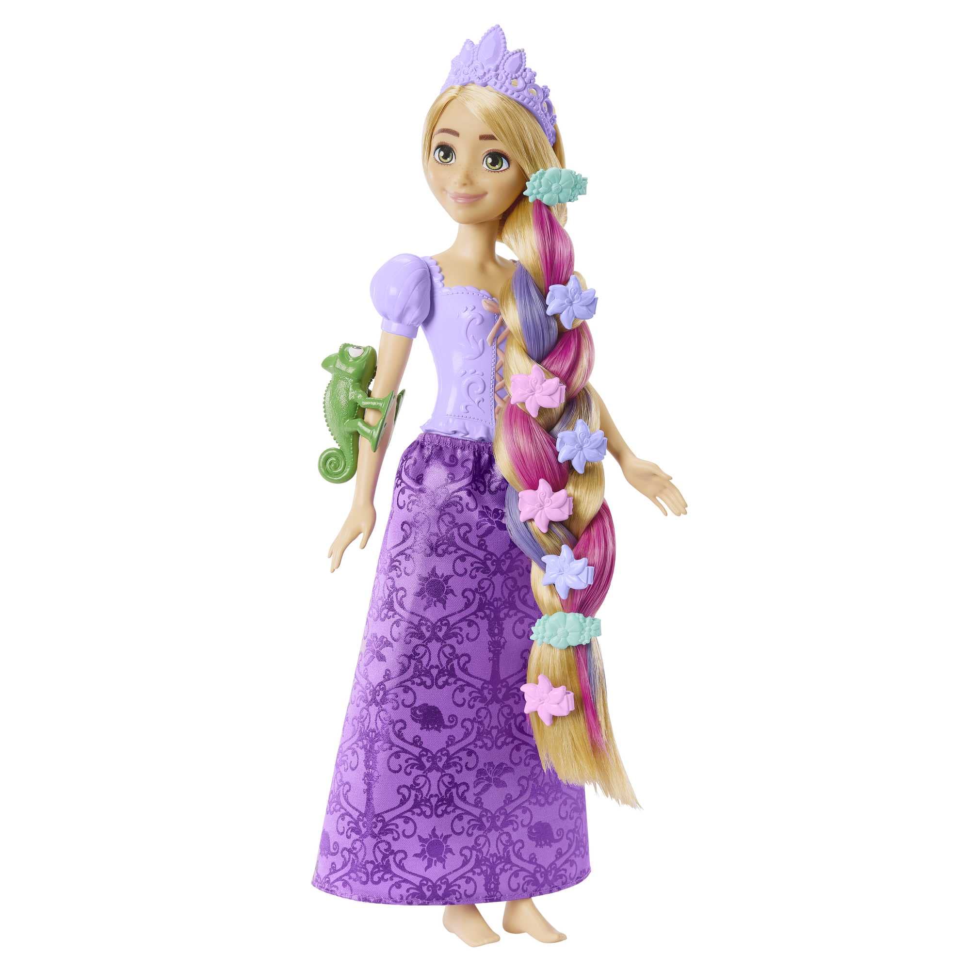 Disney Princess Rapunzel Doll with Color-Change Hair Extensions and Styling Accessories 16