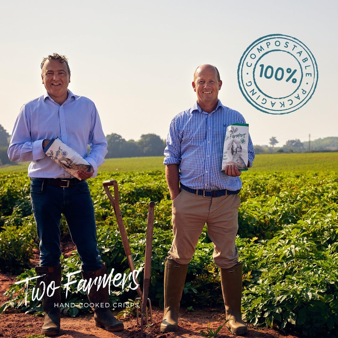 Two Farmers Mixed Selection Crisps Box - Lightly Salted, Salt & Cider Vinegar, Herefordshire Hop Cheese & Onion, Hereford Bullshot, Sausage & Mustard, Woodland Mushroom & Wild Garlic 3