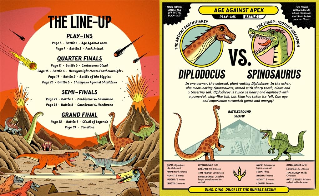 3D Dino Rumble: Watch Who Wins In 3D With Two Pairs Of Glasses - Hardcover