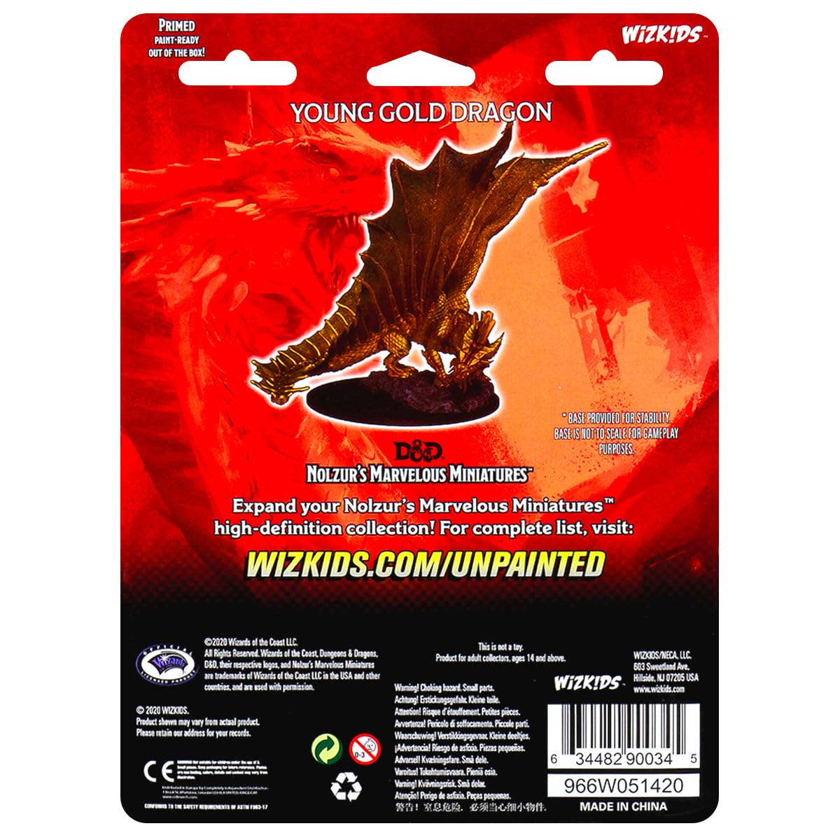 WizKids Dungeons & Dragons Young Gold Dragon - Unpainted Miniature | Ages 12+ | 60 Minutes Playing Time 2