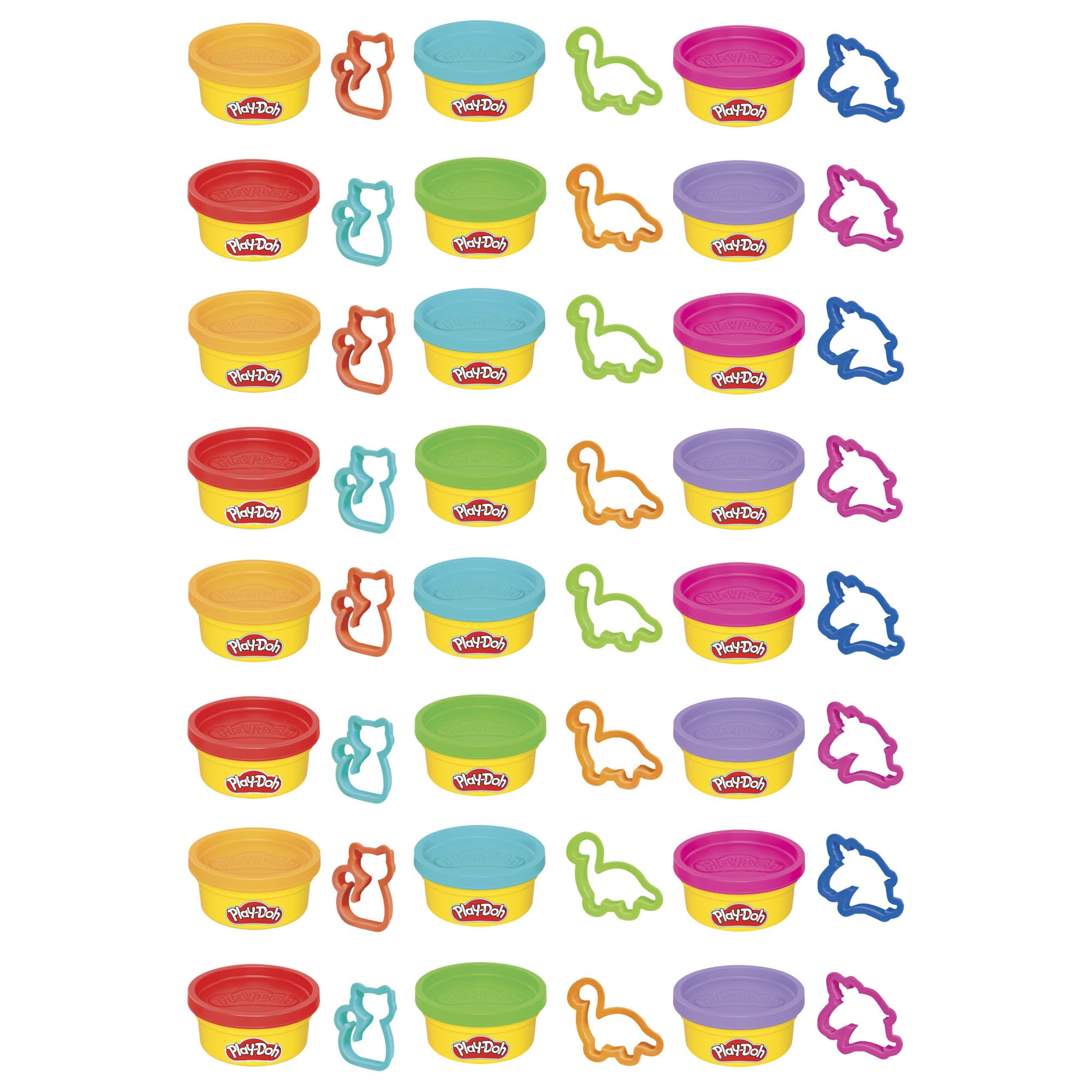 Play-Doh Party Favour Pack of 24 Cans with Cutters | Non-Toxic Modelling Clay for Ages 3+ 3