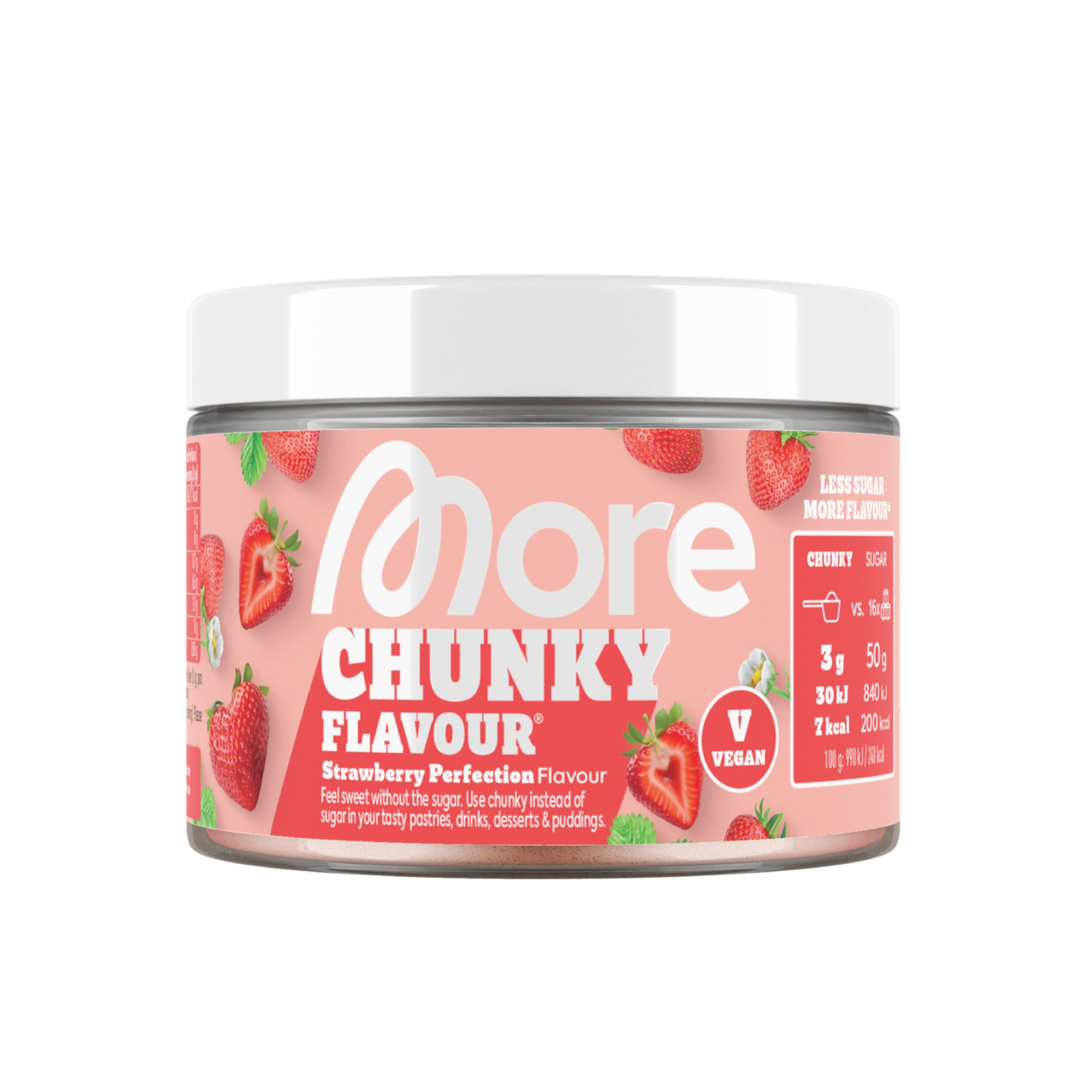MORE Nutrition Chunky Flavour Strawberry Perfection 150g 7