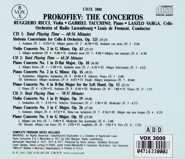 Prokofiev - The Concertos [Audio CD]