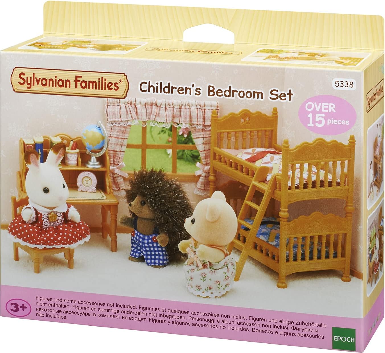 Sylvanian Families Children's Bedroom Set - Bunk Bed & Desk Playset for Imaginative Play 1