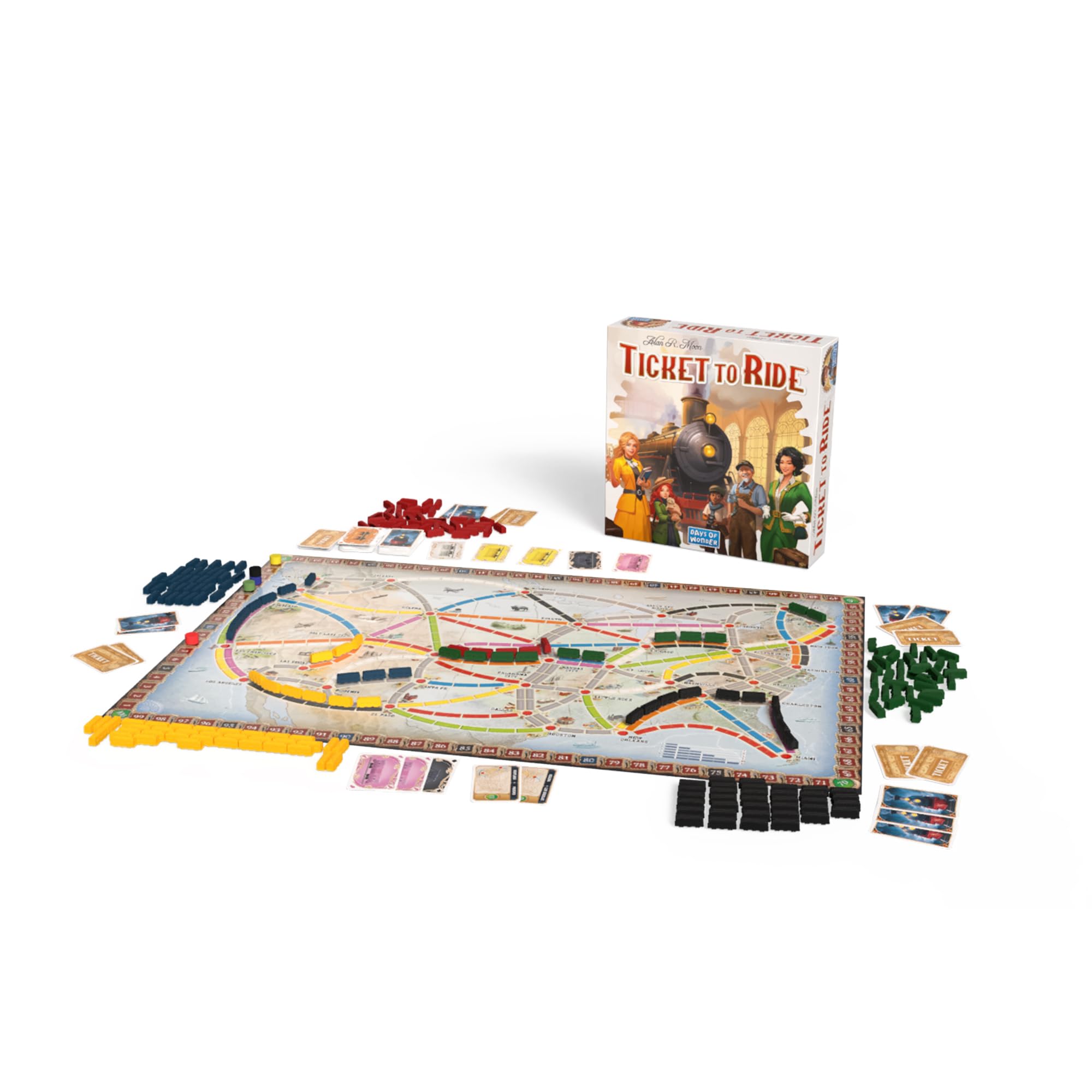 Days of Wonder Ticket to Ride Refresh Edition Board Game | Ages 8+ | 2-5 Players | 30-60 Min Playtime