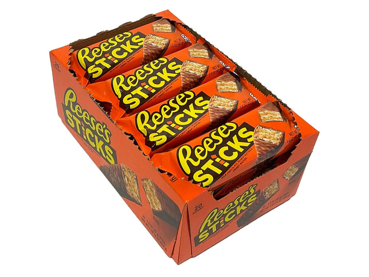 Reese's - Peanut Butter Sticks Pack of 20 (42g Each) - Chocolate Covered Wafer Snacks