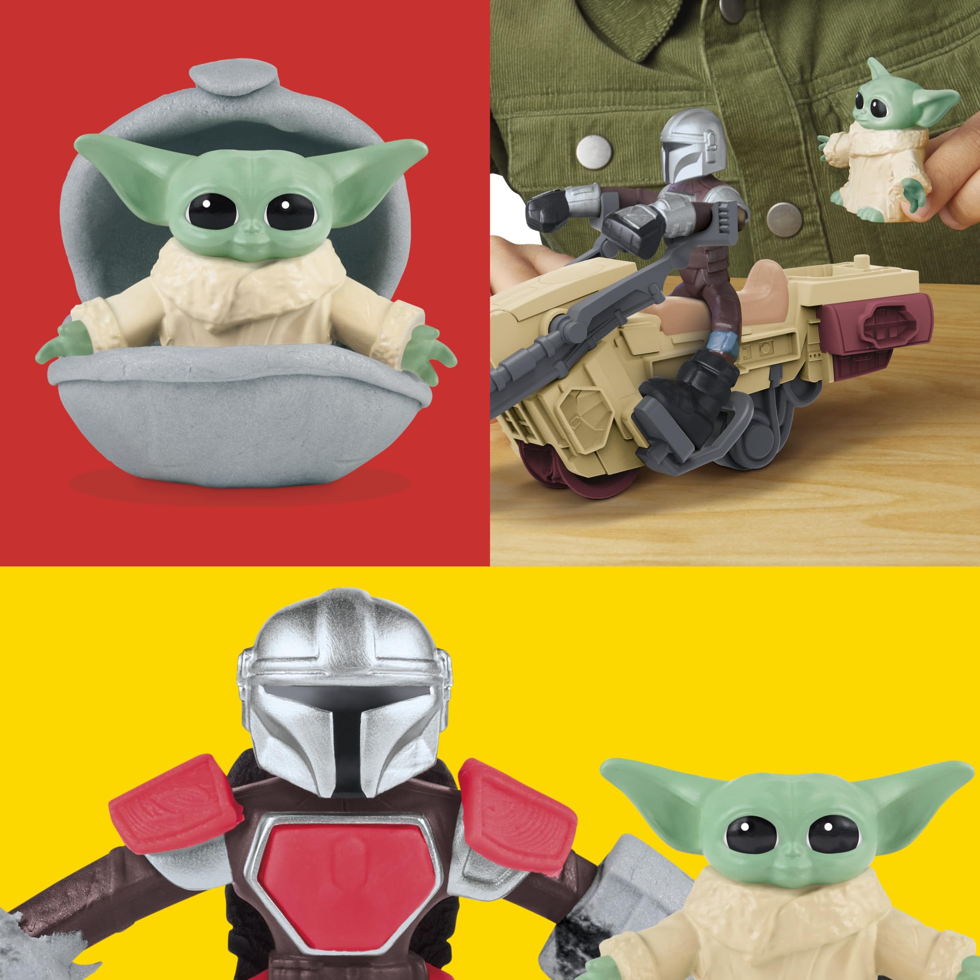Play-Doh Star Wars: The Mandalorian Launching Speeder Playset | Ages 4+ | Includes 4 Cans 3