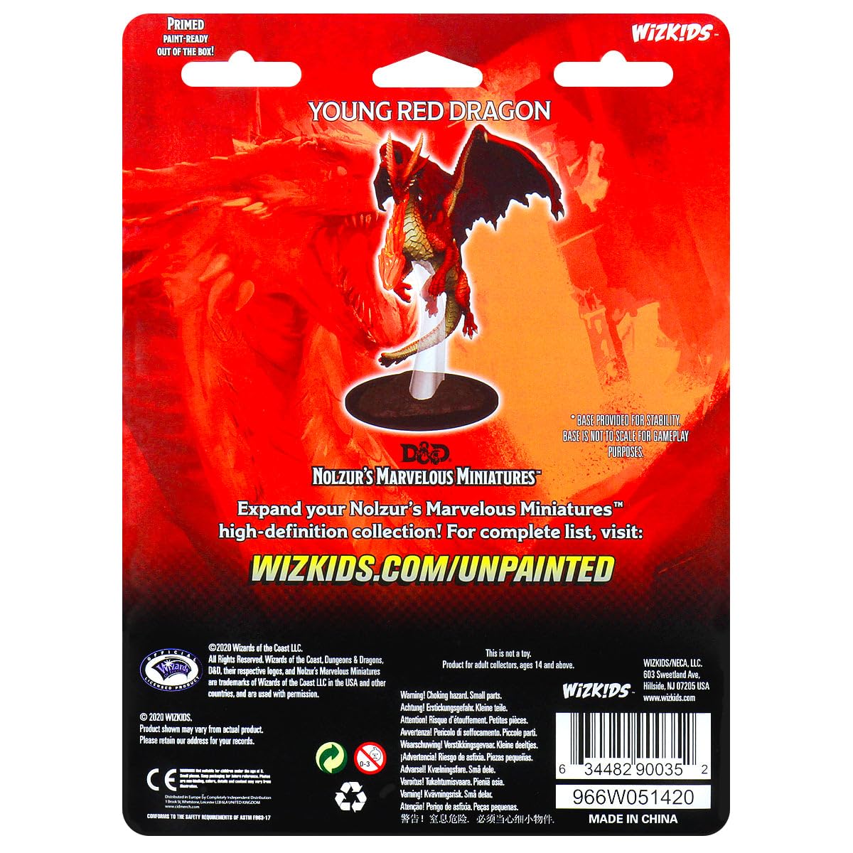 WizKids Young Red Dragon Deity Collection Miniature Figure - Fantasy Theme