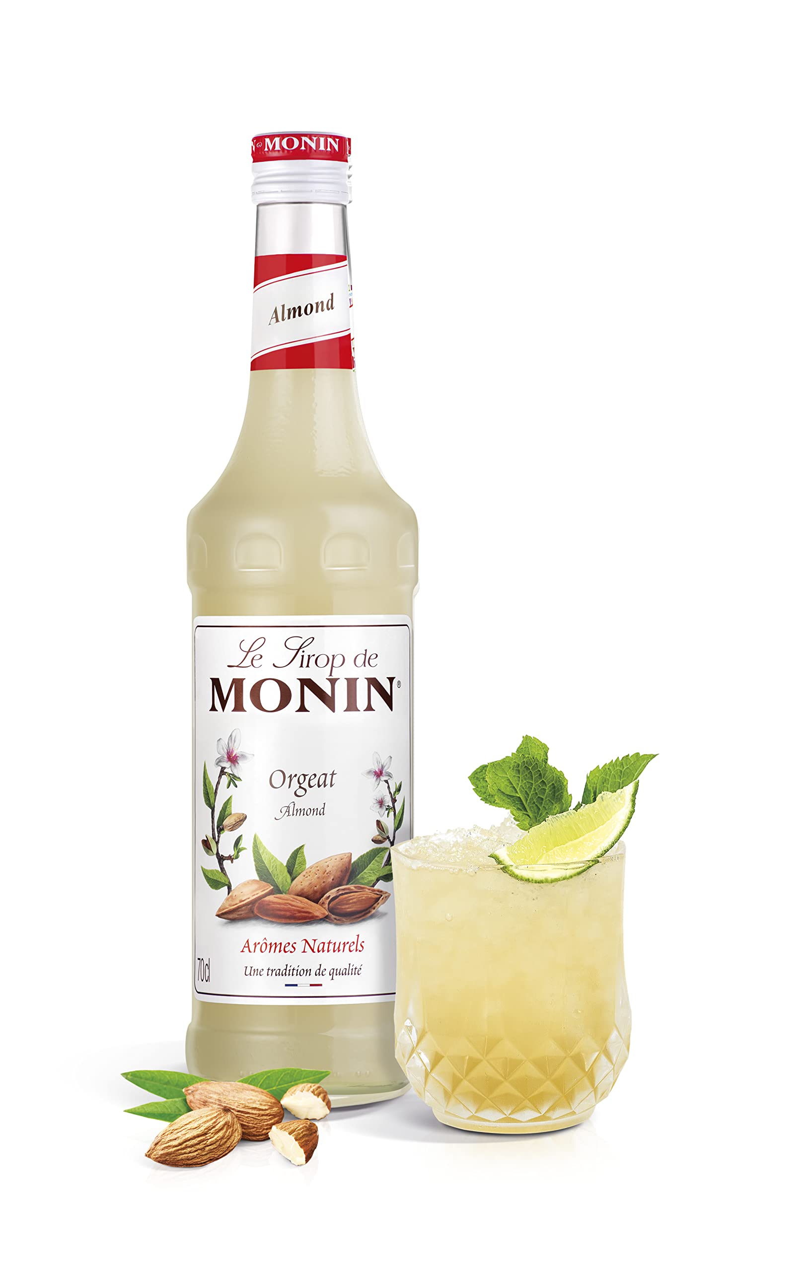 Monin Premium Almond Orgeat Syrup - 700ml | Vegan, Natural Flavours 2