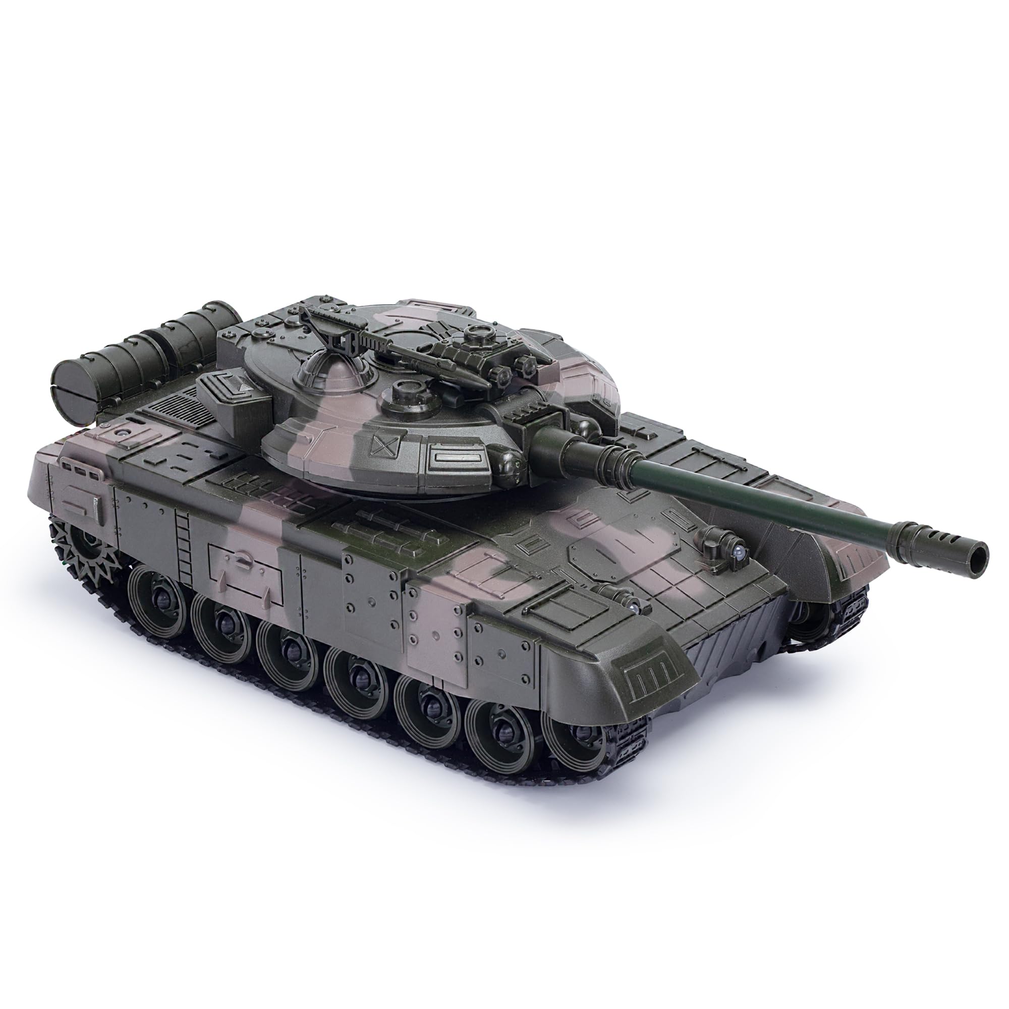 CMJ RC Cars 1:20 Scale RC Army Military Tank - 2.4GHz Remote Control with Sound & Light Effects 2