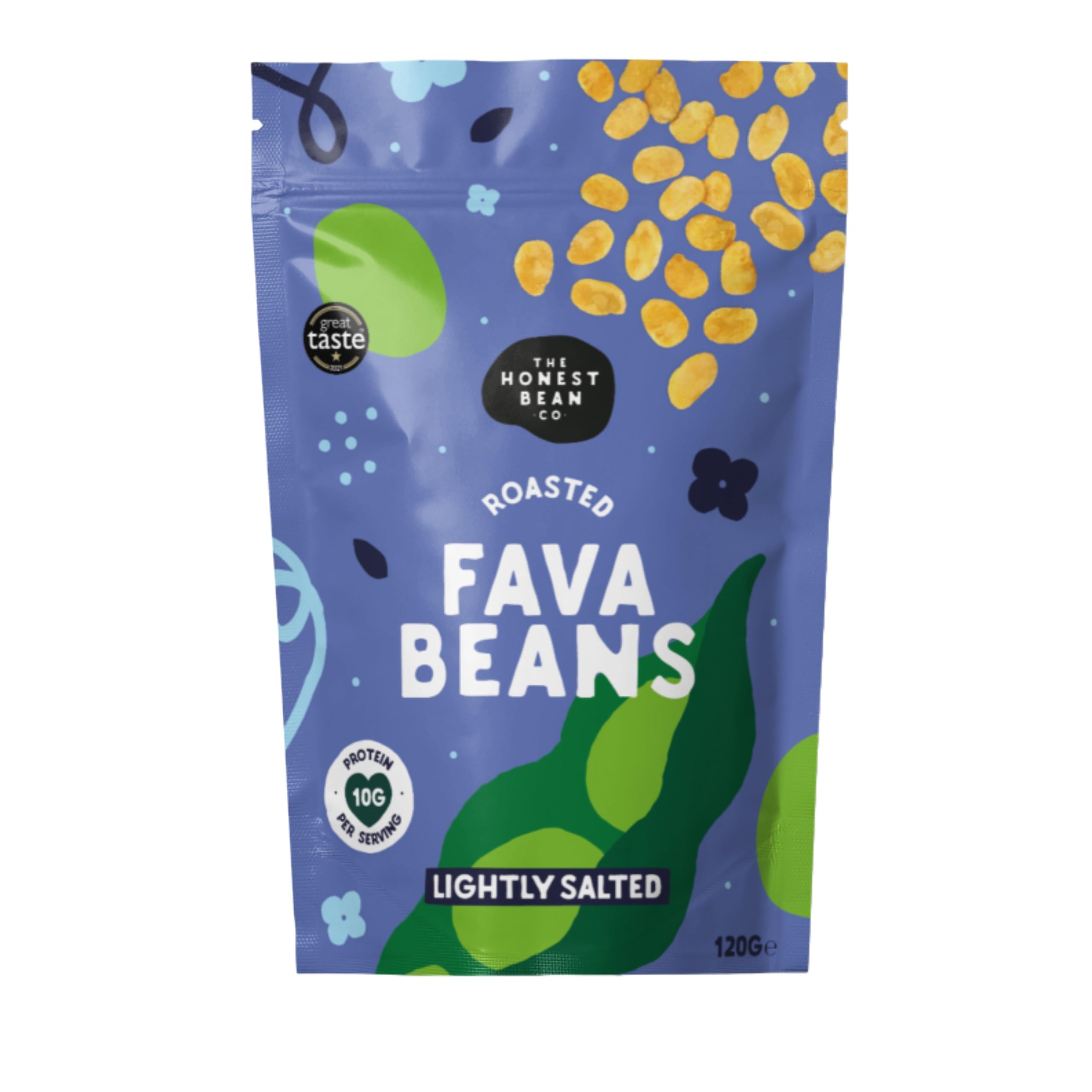 The Honest Bean Co Roasted Fava Bean Variety Pack - Lightly Salted, Sea Salt & Cider Vinegar, BBQ, Chilli Lemon, Seaweed & Miso, Black Garlic & Herb