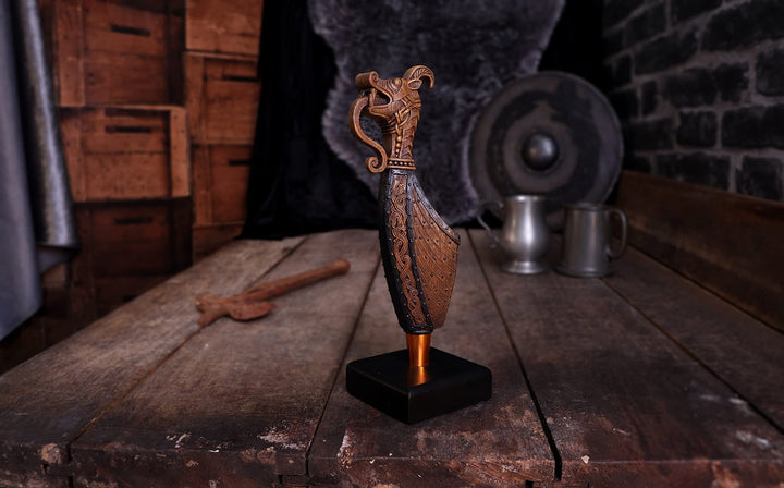 Nemesis Now Danegeld Viking Range - Drakkar Longship Figurine in Bronze