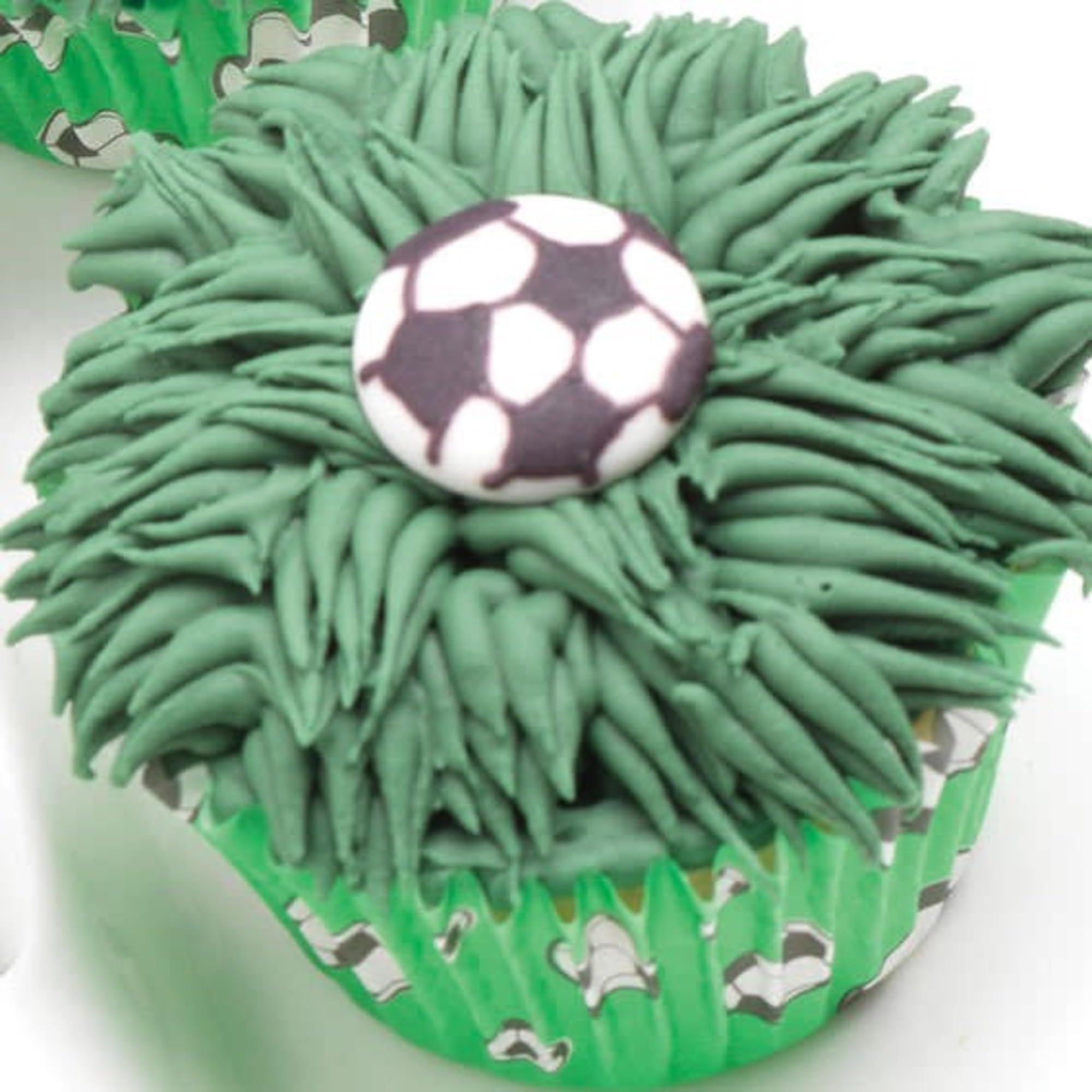Culpitt Football Sugar Pipings - Edible Cupcake Toppers | Pack of 12 | Royal Icing 5