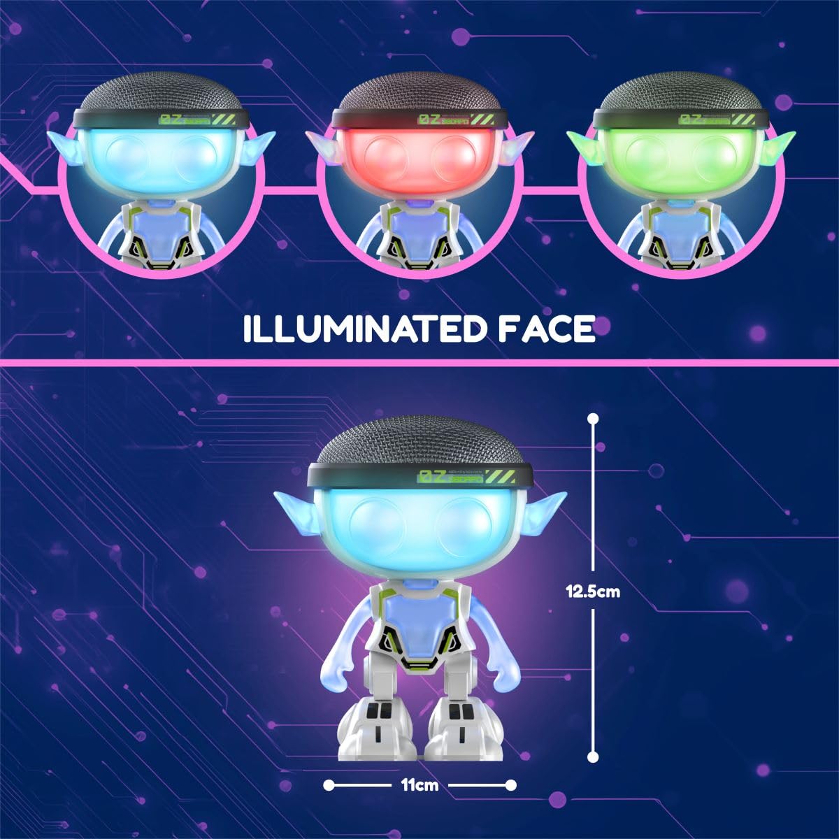 Talkimon Interactive Talkback Buddy - Voice Changer with LED Light Up Face, Sensory Toy for Kids 4