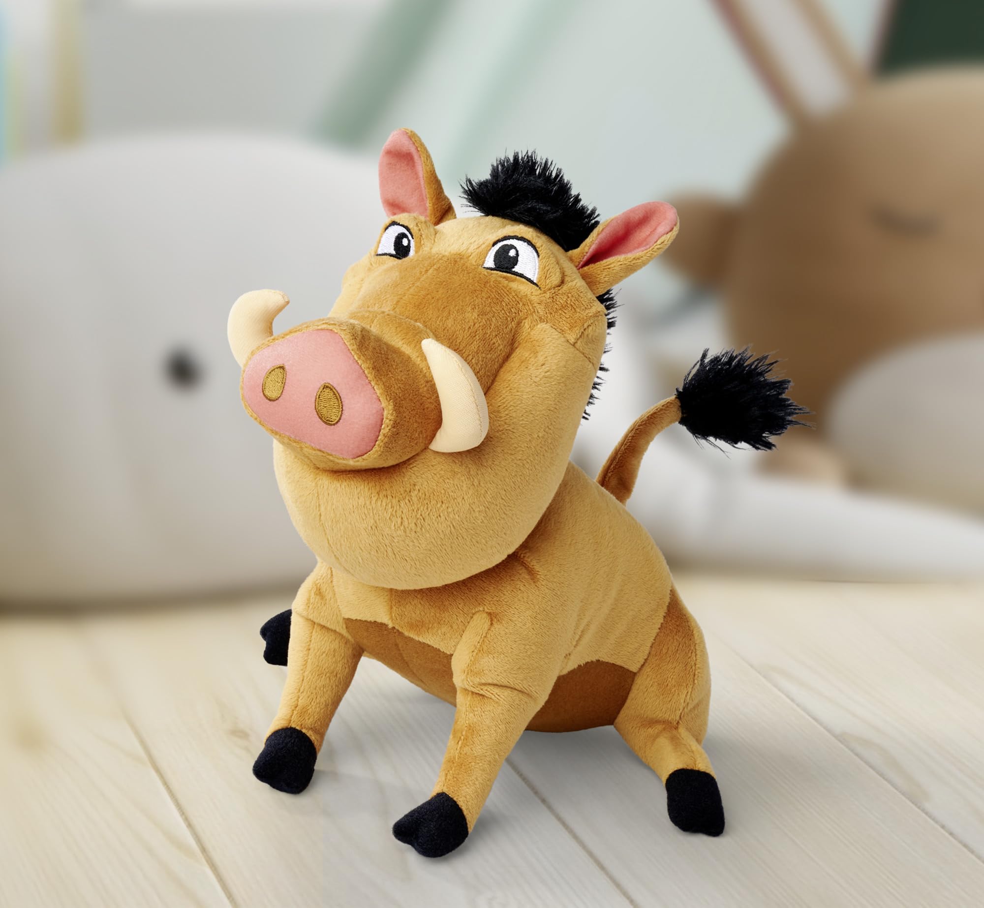 Simba The Lion King Pumbaa Stuffed Toy - 30 Years Edition | 25cm | Polyester 4