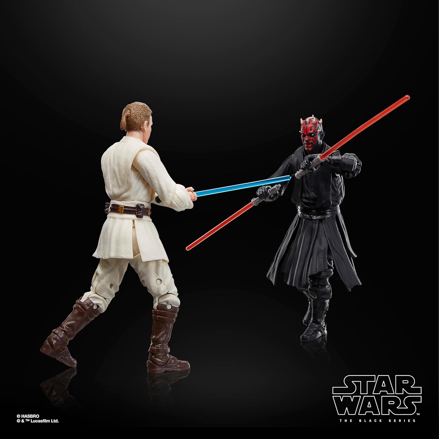 Star Wars The Black Series Qui-Gon Jinn, Darth Maul & Obi-Wan Kenobi 6-Inch Action Figure 3-Pack 3
